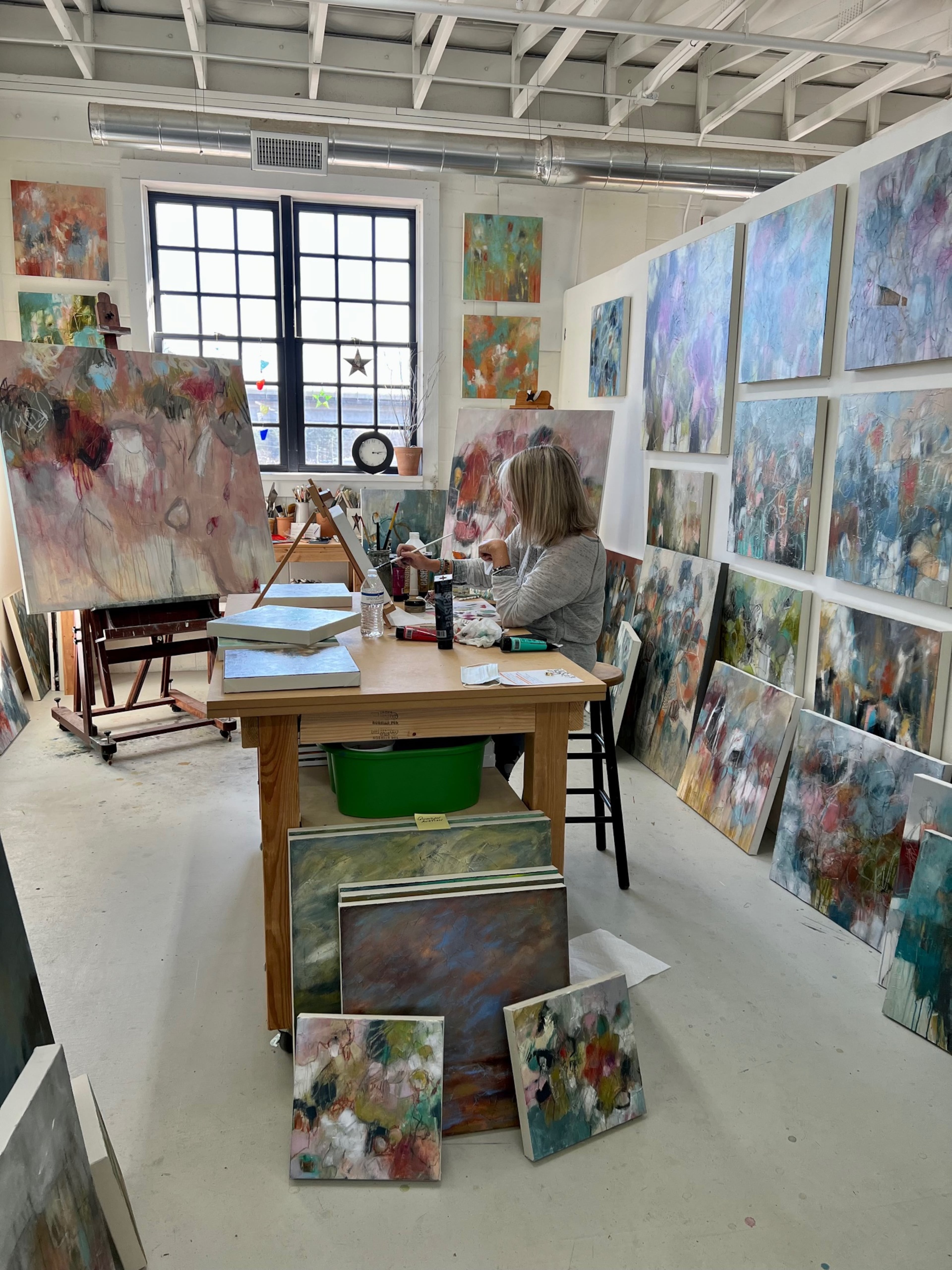 Roswell-based contemporary abstract artist Shanon Schneider will sell her art at The Other Art Fair this week. (Courtesy of Shanon Schneider)