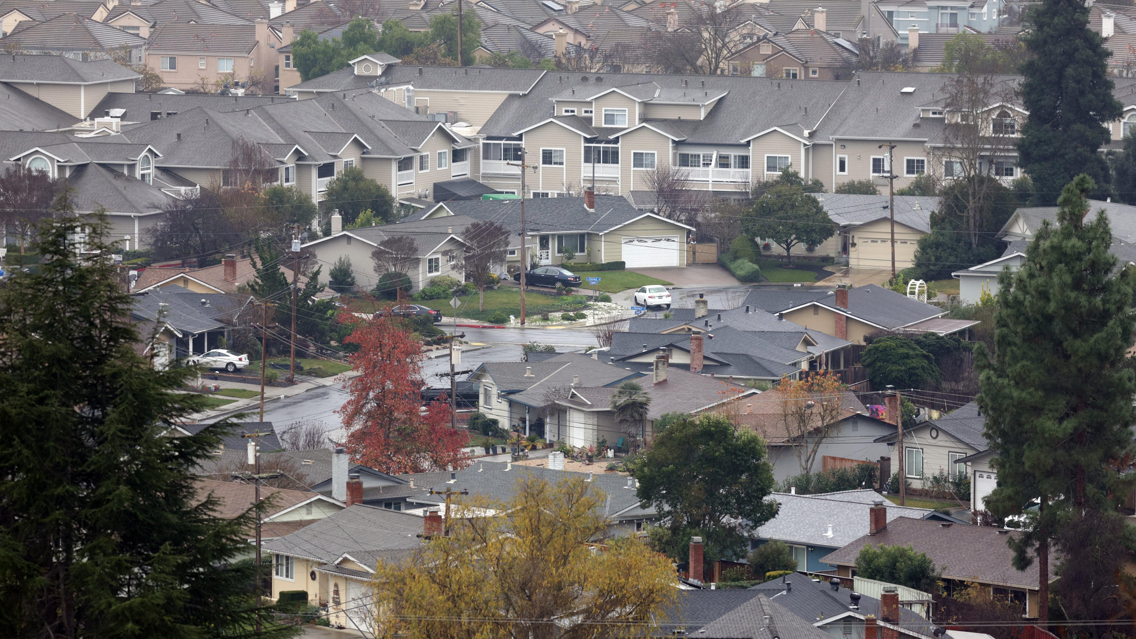Residential homes are sen in San Ramon, Calif., on Dec. 31, 2025. (Scott Strazzante/San Francisco Chronicle via AP)