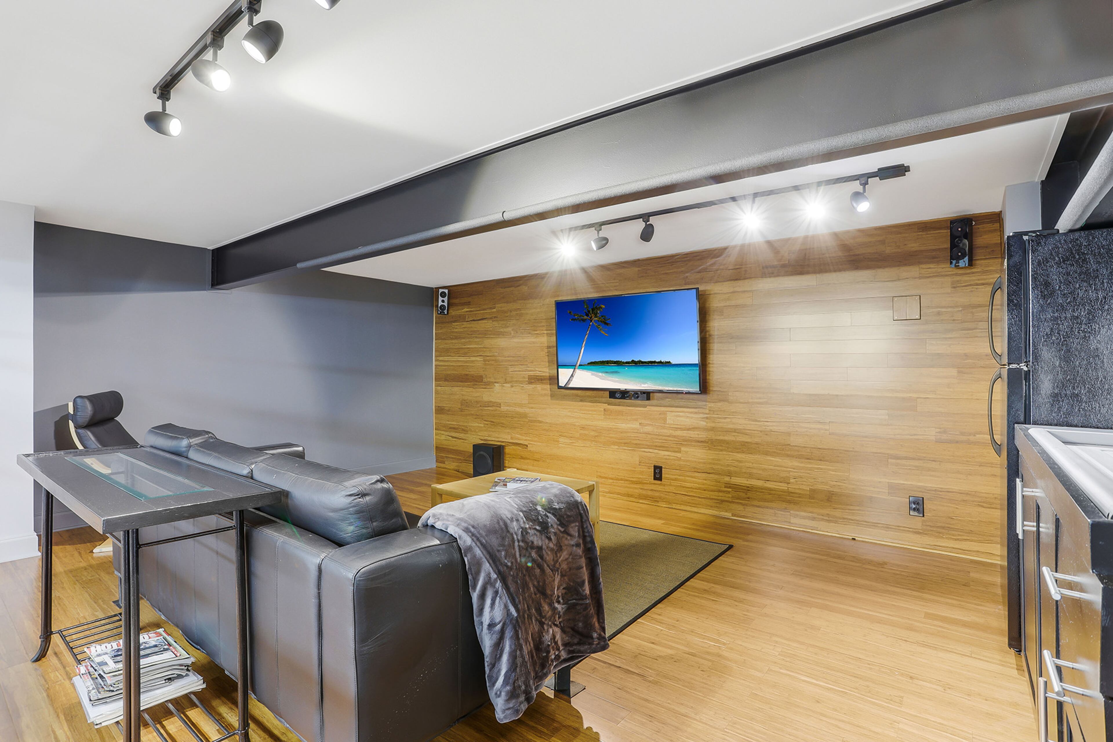 Spacious and functional updated gourmet kitchen. Text by Jim Cox