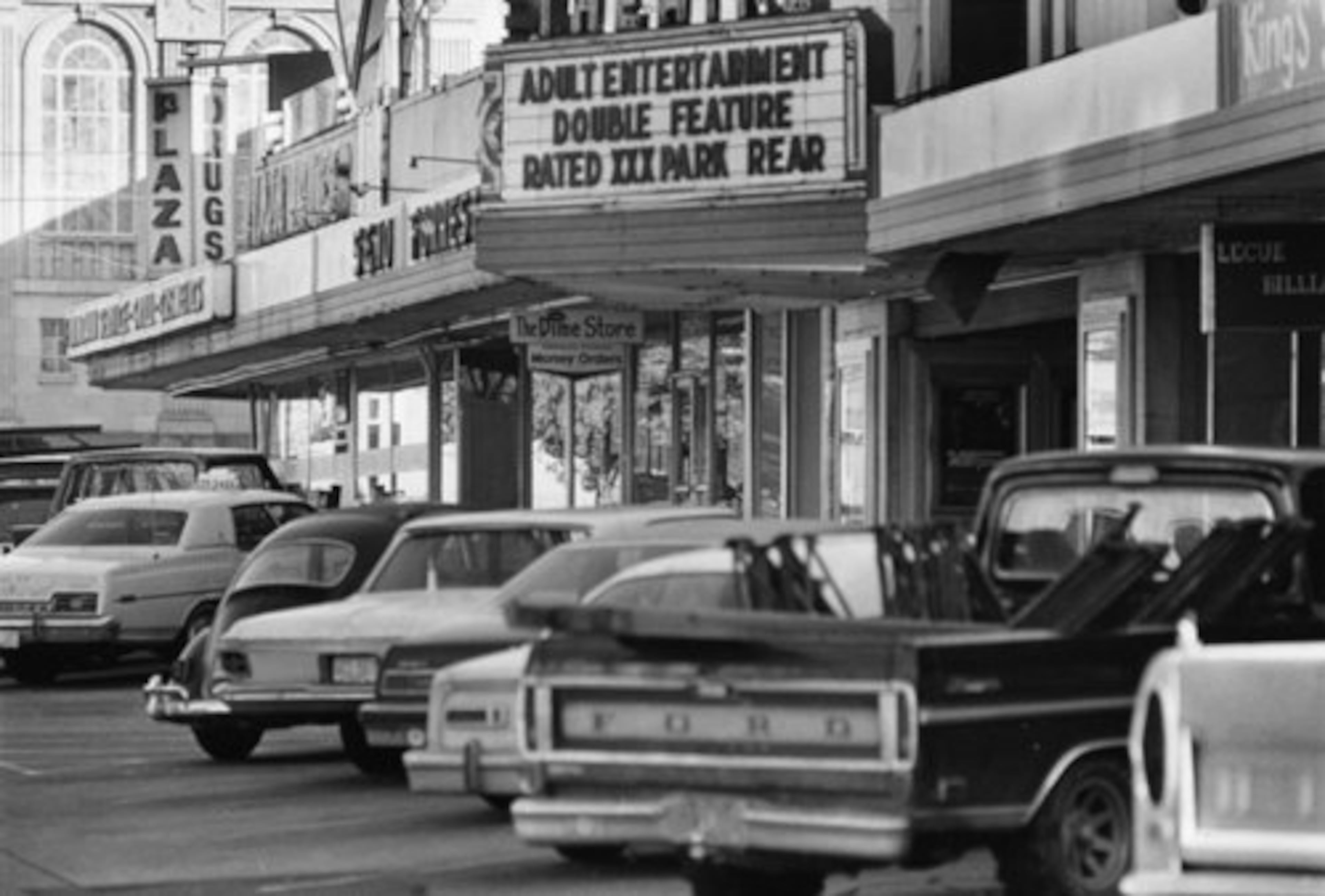 The Plaza Theatre in Briarcliff Plaza was an adult theatre in 1979.