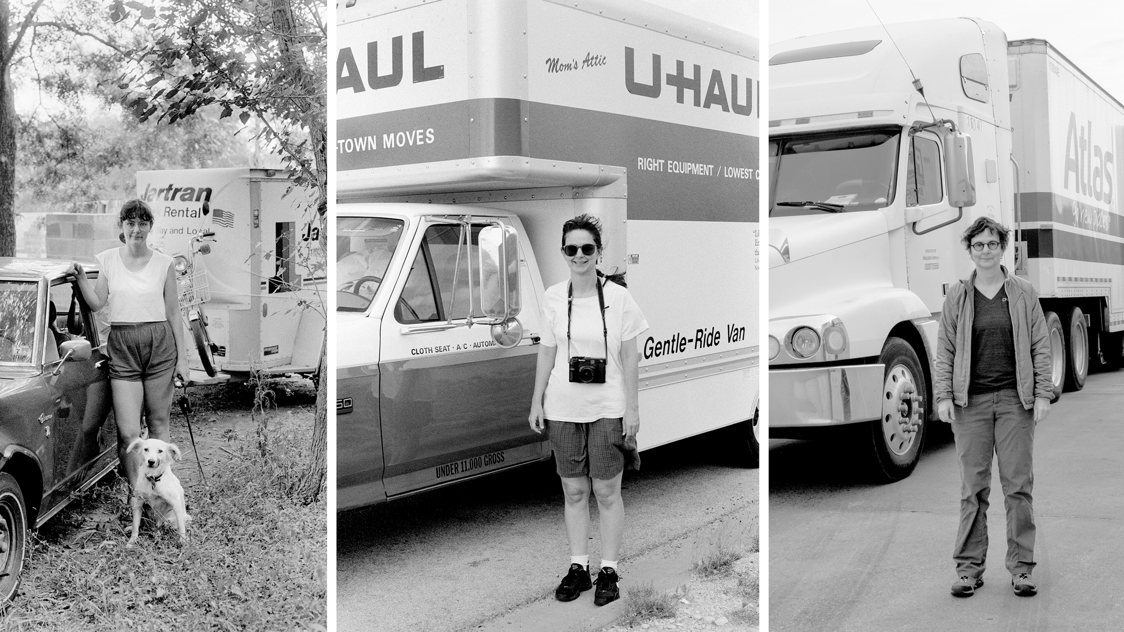 "Weathering Time" photographer Nancy Floyd looks at her life through a nearly 40-year-long series of self-portraits, including this one cataloguing her moves: "Moving 1983/1999/2018" by Nancy Floyd.
Courtesy of Nancy Floyd