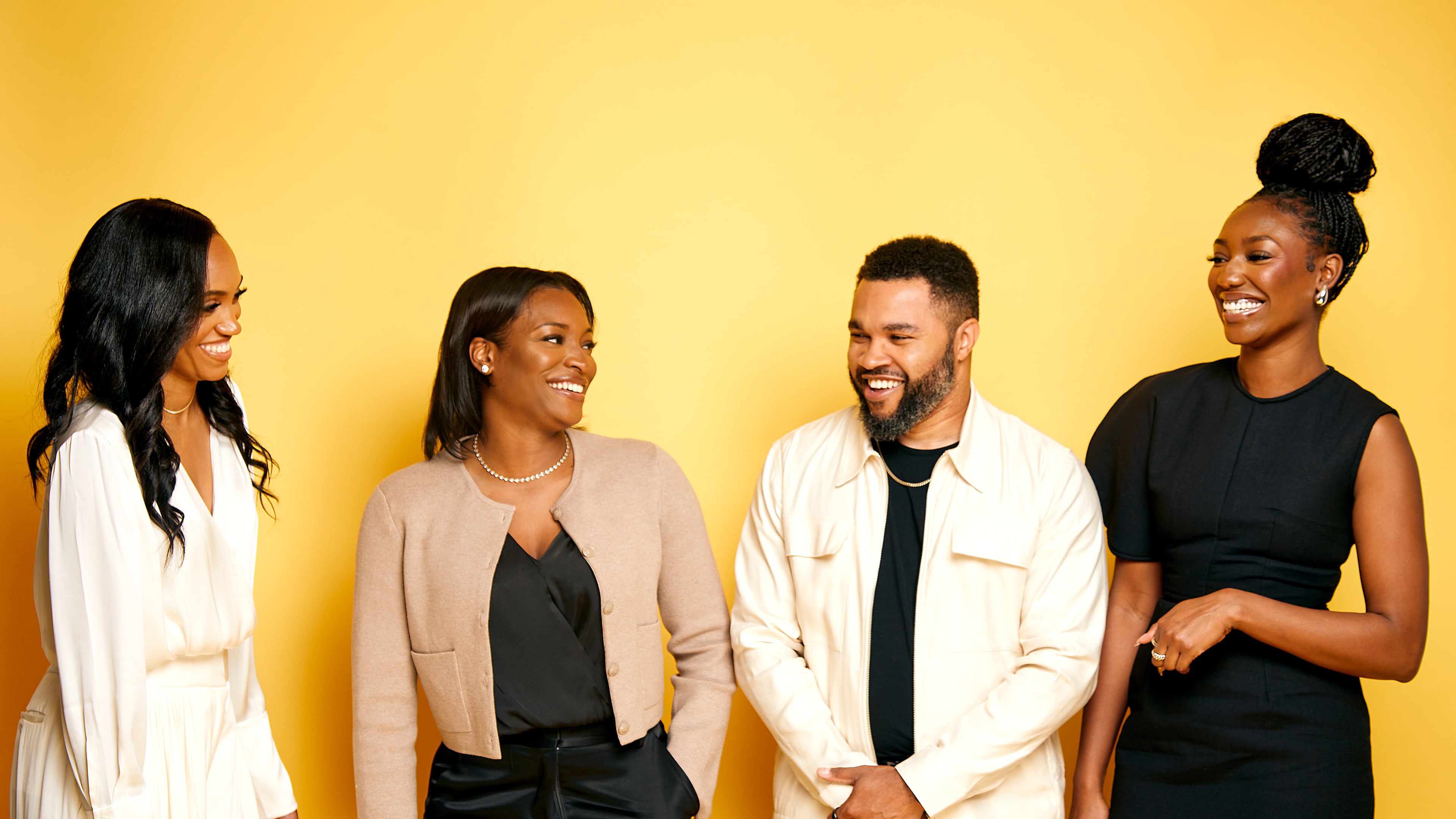 Jewel Burks Solomon (from left), Baheejah Crumbley, Barry Givens and Sydney Holness lead the team at Atlanta-based venture capital firm Collab Capital. (Courtesy of Collab Capital)