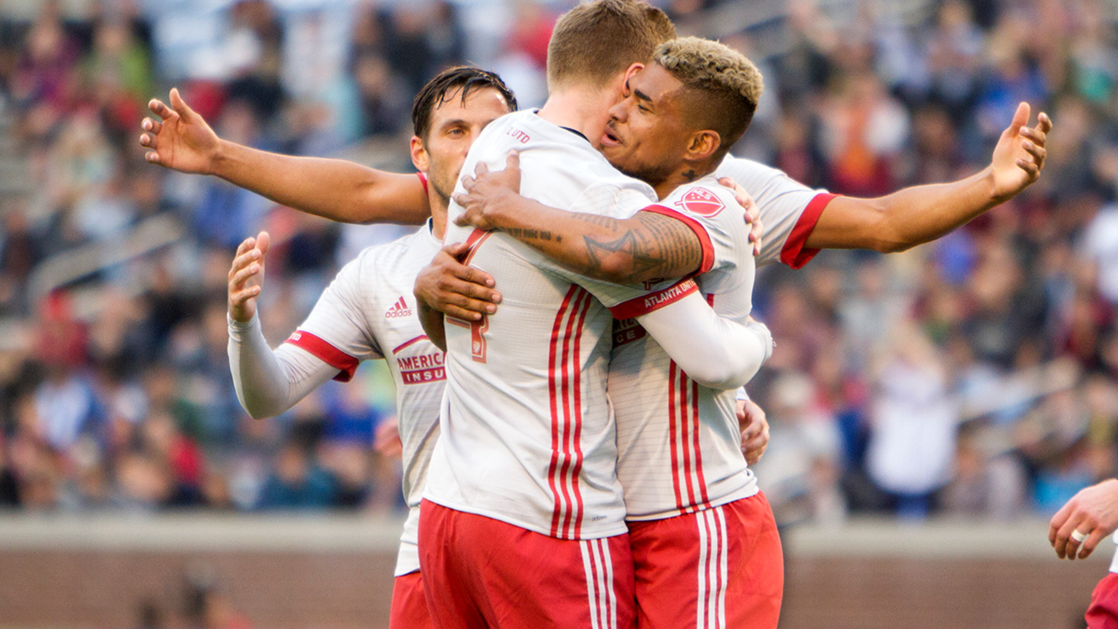 Atlanta United’s Josef Martinez (right) is shown in this file photo. (Miguel Martinez)