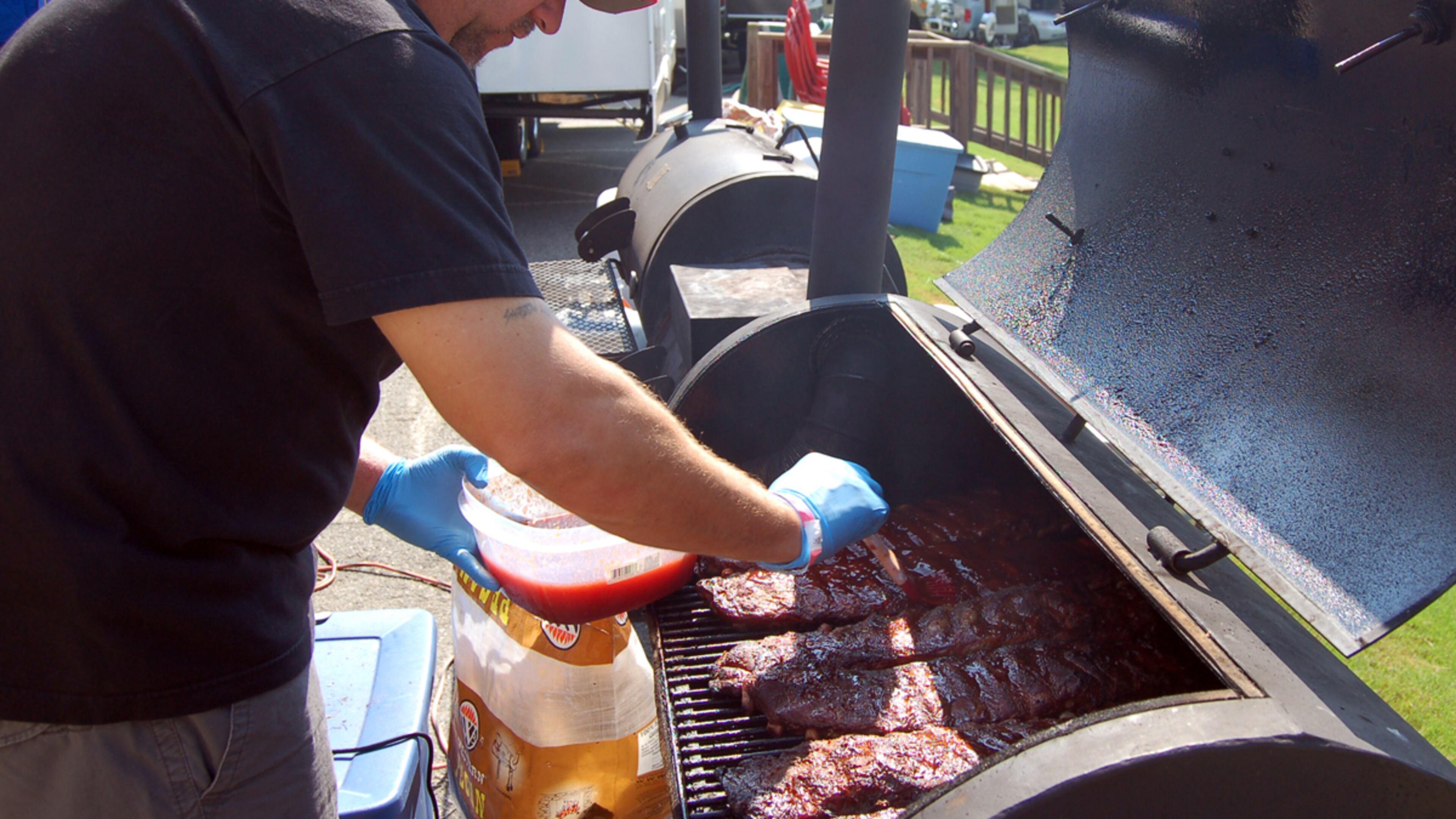 Pigs and Peaches BBQ Festival is 10 a.m. to 10 p.m. today, Adams Park, 2753 Watts Drive, Kennesaw with a Kansas City Barbeque Society sanctioned competition and Backyard BBQ contest, Kid Zone, live entertainment and street performers. Free with free parking and courtesy shuttles. PigsAndPeaches.com/event-info.html, 770-422-9714. Contributed by city of Kennesaw