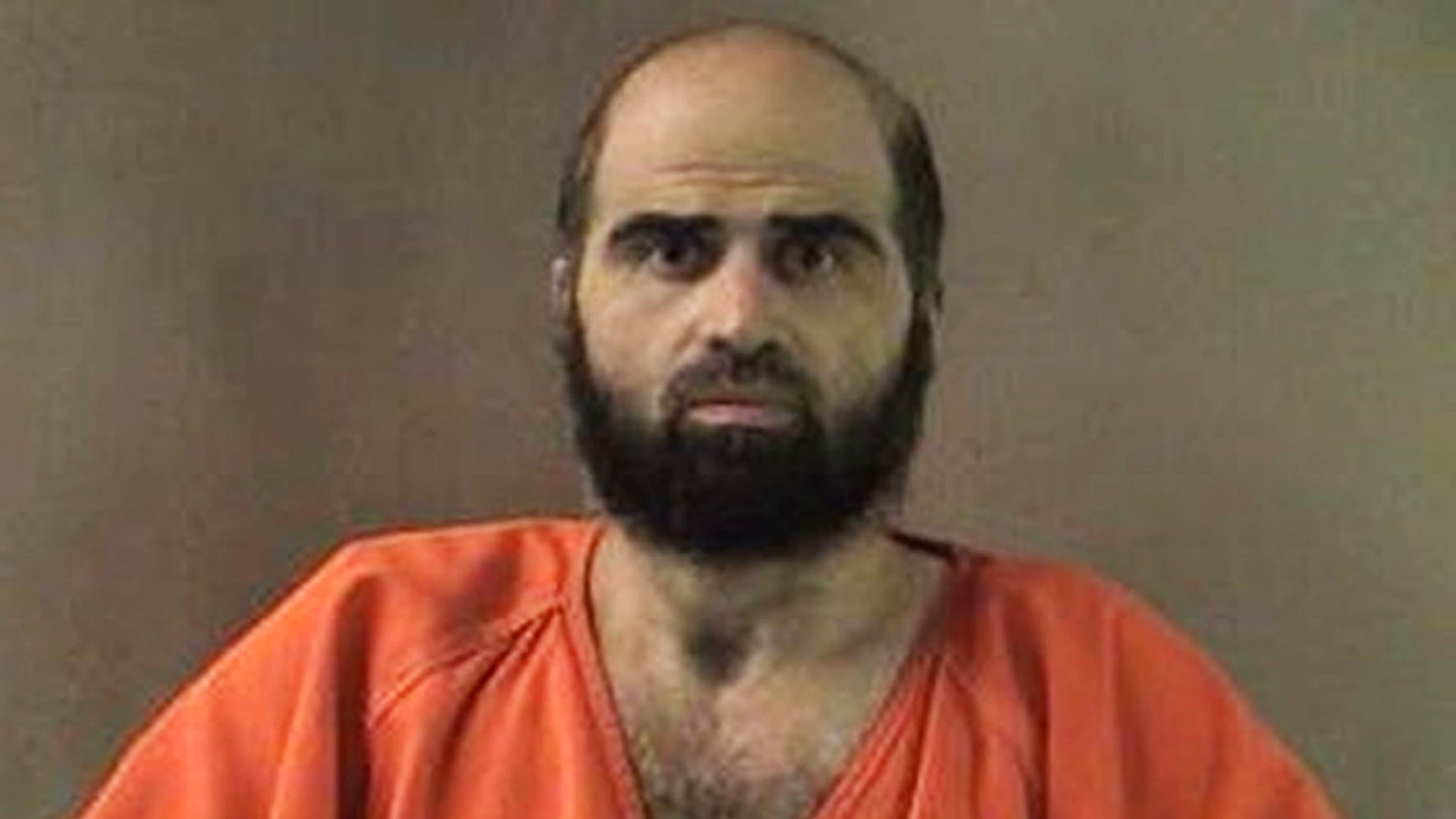 FILE - This undated photo provided by the Bell County Sheriff's Department shows former Army psychiatrist Maj. Nidal Hasan. (Bell County Sheriff's Department via AP, File)