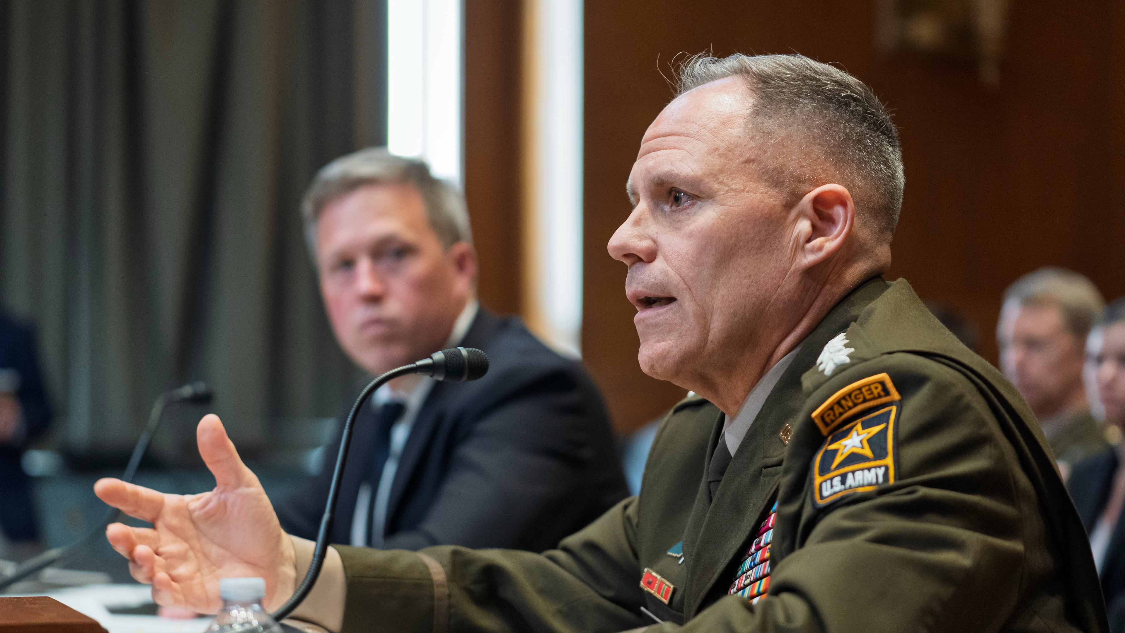 FILE - Gen. Christopher LaNeve, vice chief of staff of the Army, testifies at the Capitol in Washington, May 19, 2026. (AP Photo/J. Scott Applewhite, File)