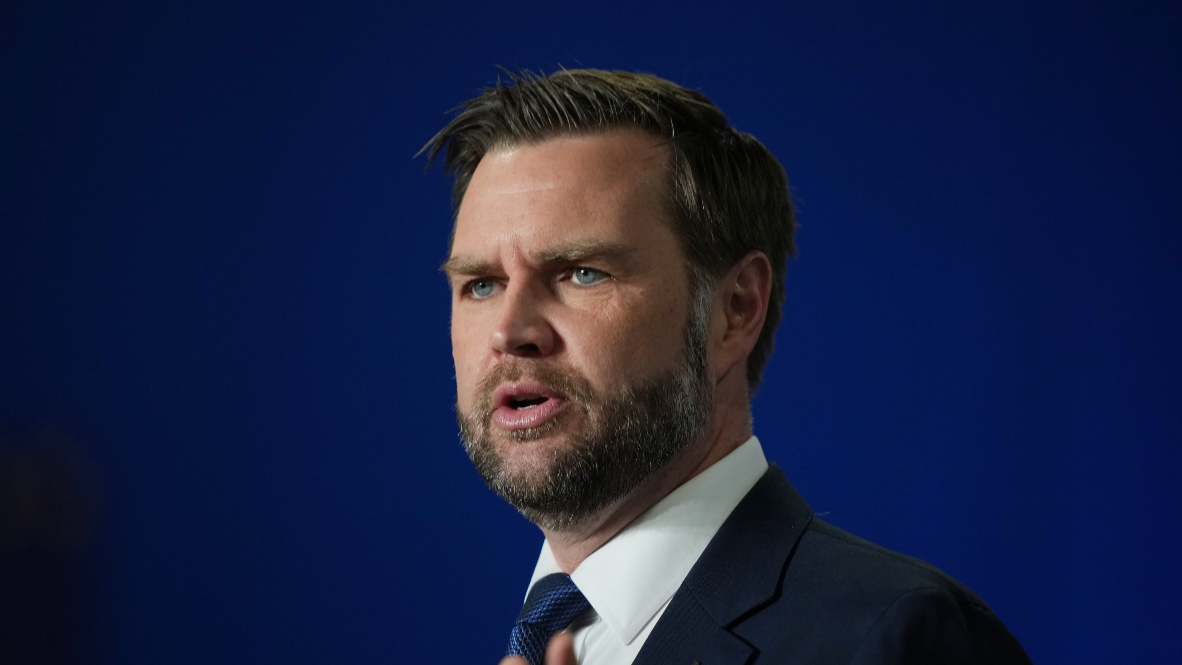 Vice President JD Vance speaks in Bethpage, N.Y., Wednesday, June 17, 2026. (AP Photo/Matt Rourke)