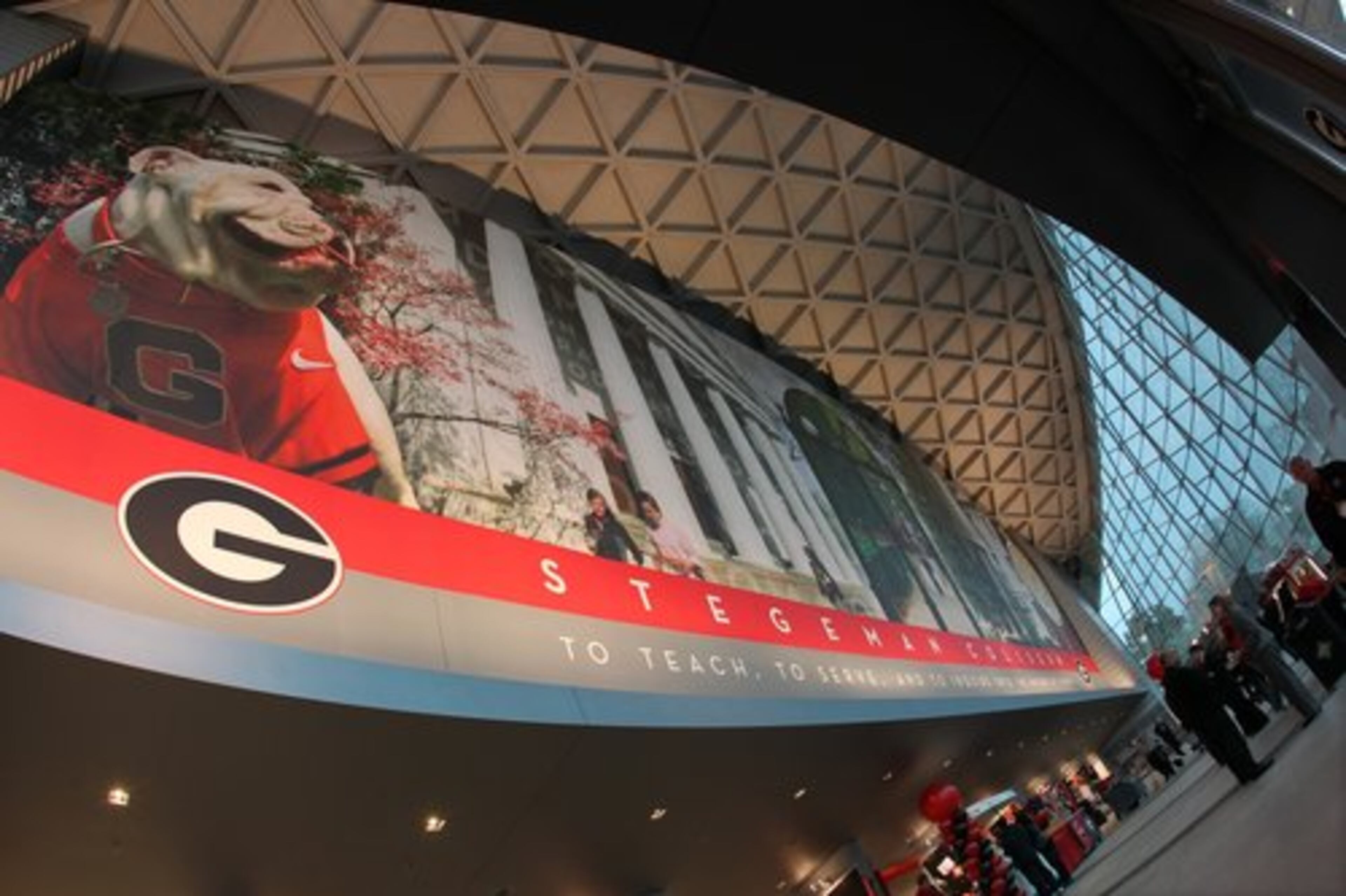 The concourse area is much larger and quite picturesque following the renovation.