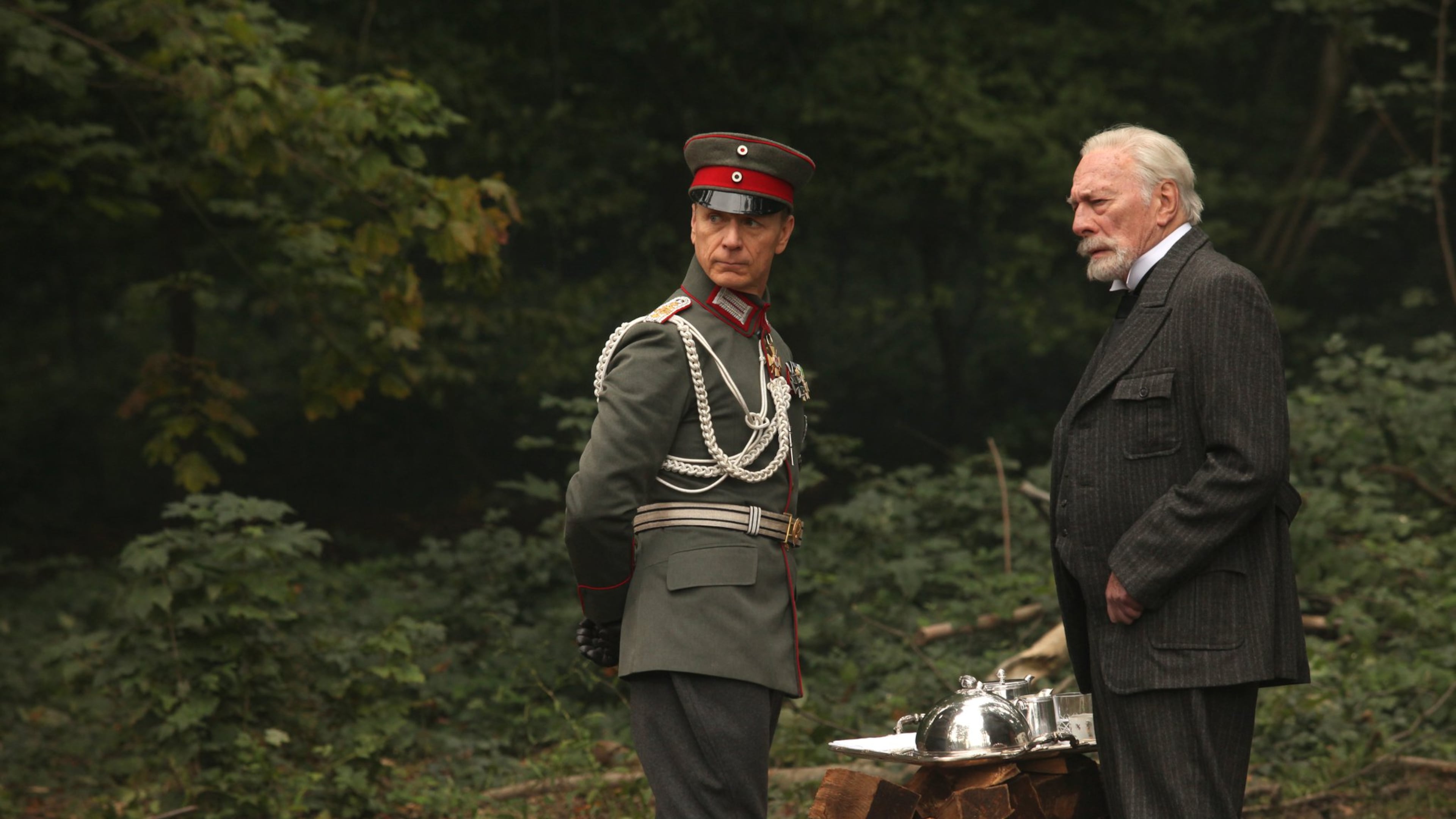 Ben Daniels and Christopher Plummer star in “The Exception.” Contributed by by Marc Bossaerts