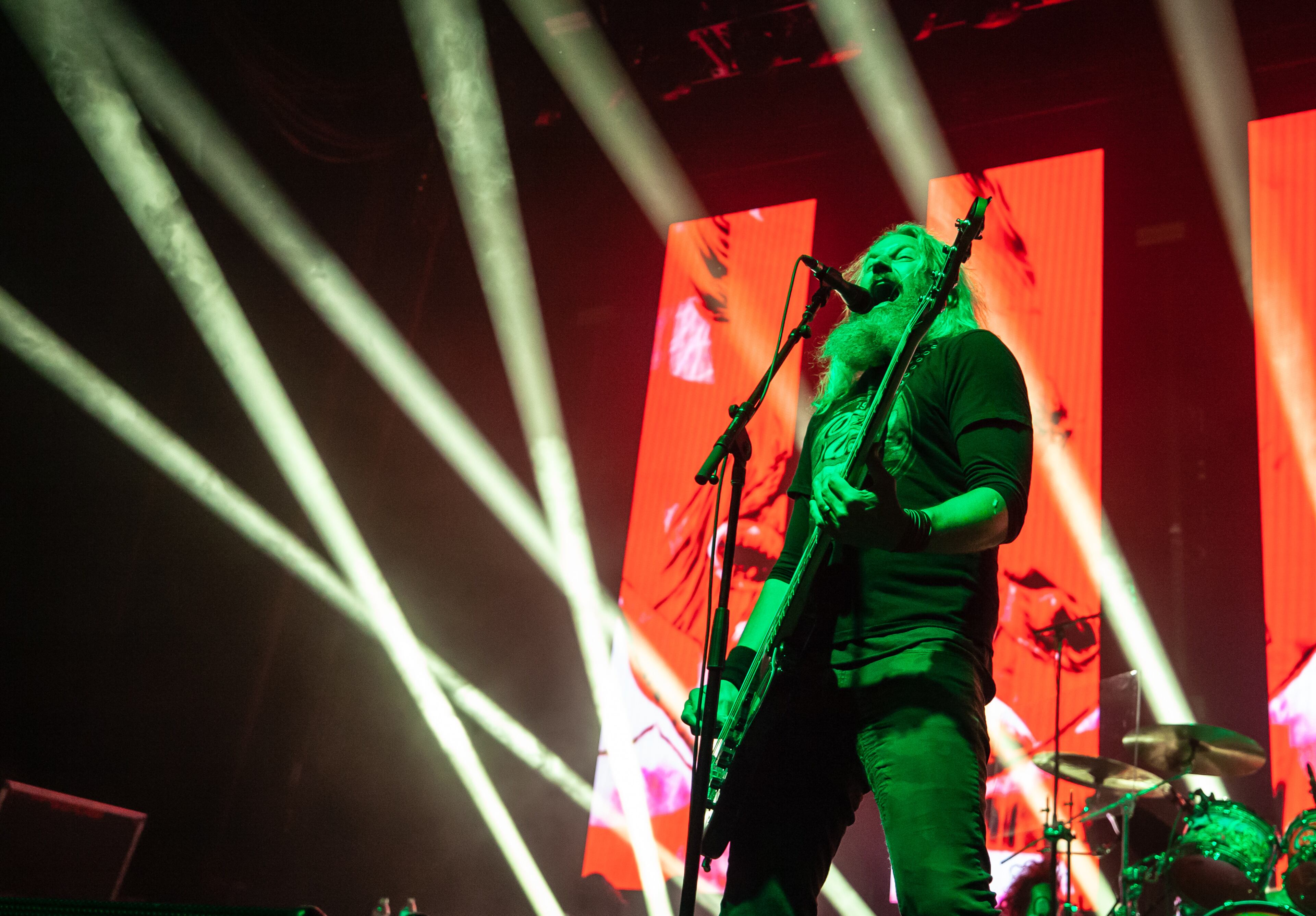 Atlanta hard rockers Mastodon hit the road this spring with Coheed and Cambria, and they performed for a hometown crowd on Friday, May 31, 2019, at the Coca-Cola Roxy. The “Unheavenly Creatures” tour will play more than two dozen cities. (Photo: Ryan Fleisher / Special to the AJC)