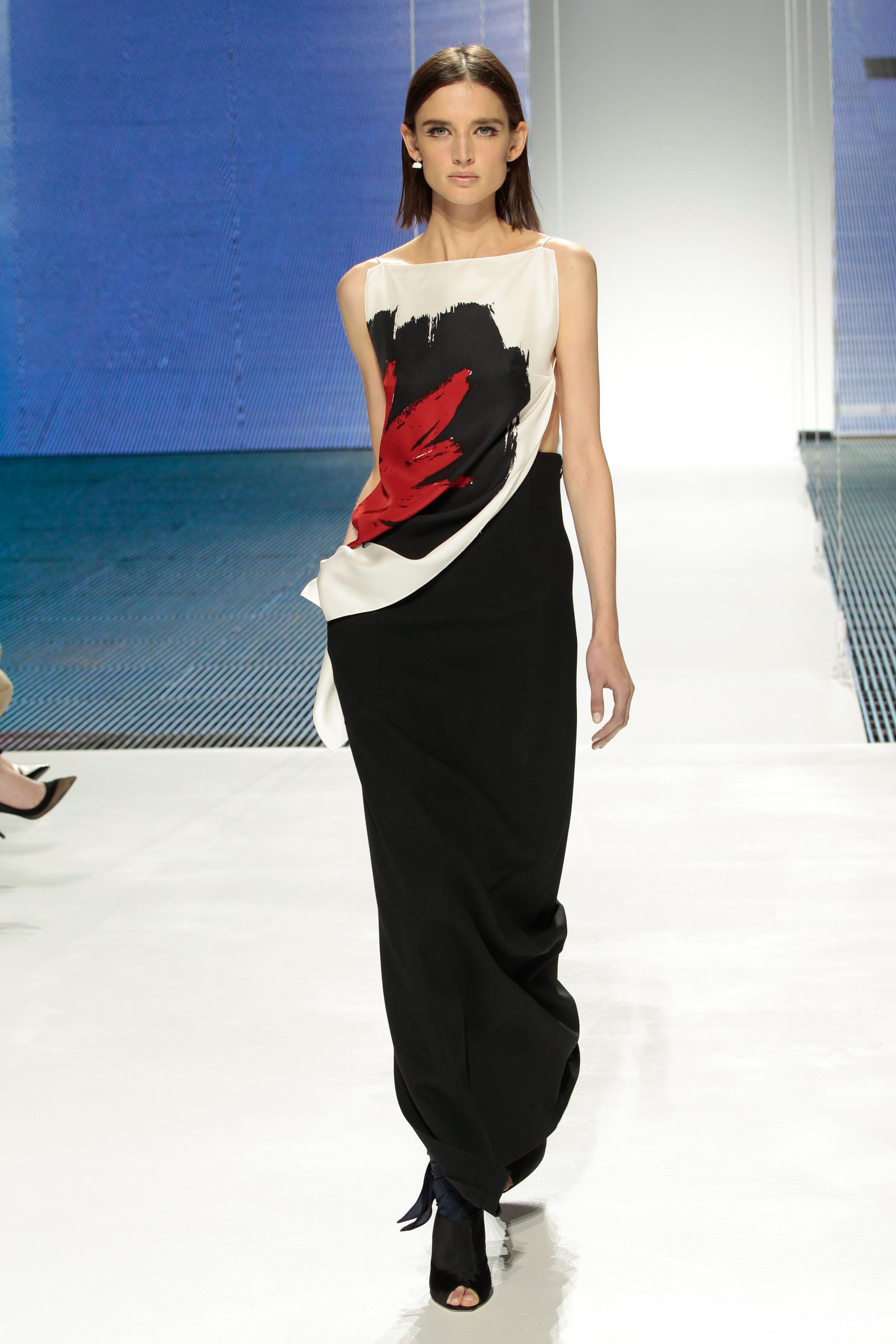 BROOKLYN, NY - MAY 07: A model walks the runway during the Christian Dior Cruise 2015 show at Brooklyn Navy Yard on May 7, 2014 in the Brooklyn borough of Brooklyn City. (Photo by JP Yim/Getty Images)