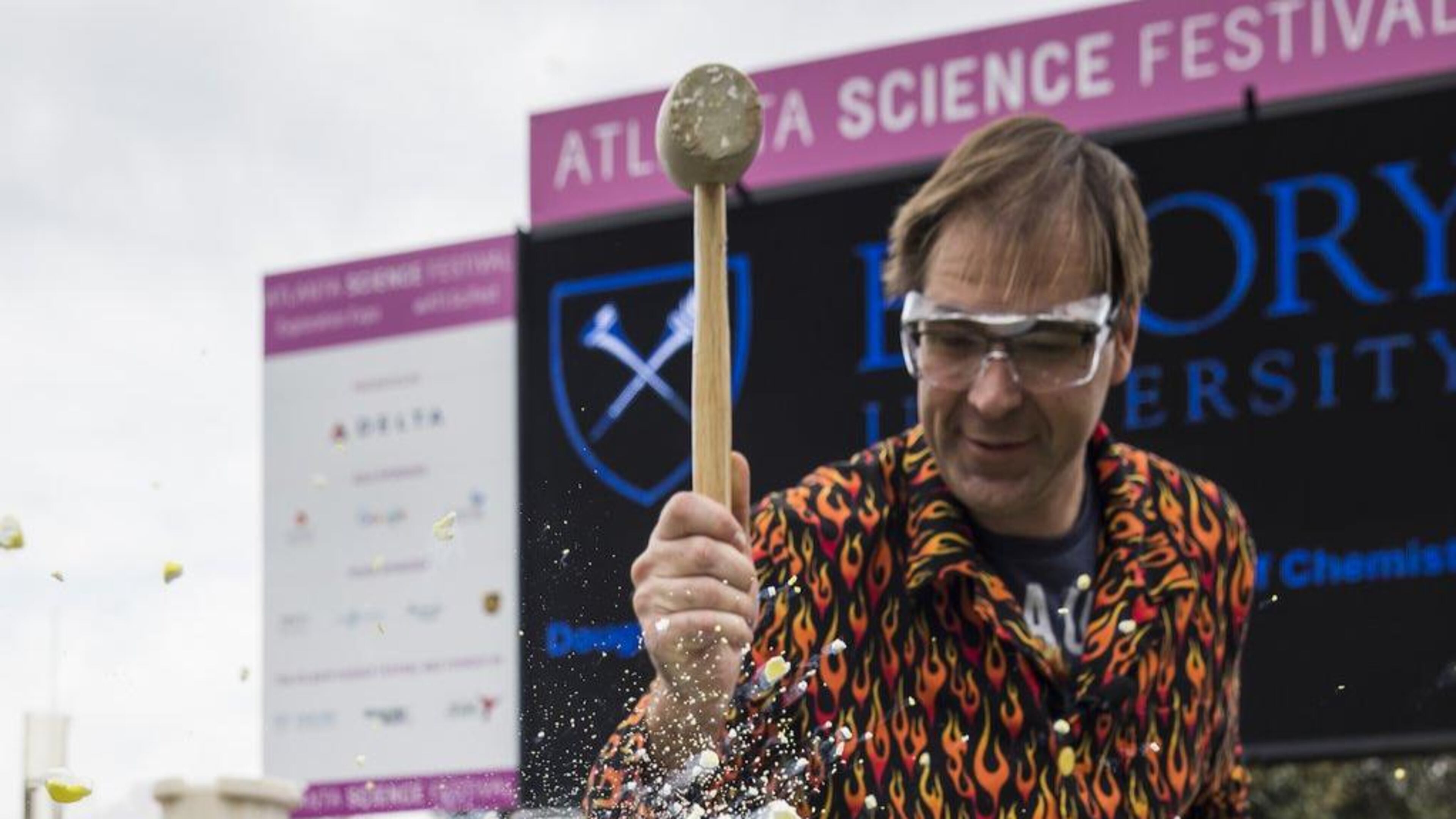 Atlanta Science Festival’s Exploration Expo, taking place March 23 at Piedmont Park, features live science demonstrations by Doug Mulford, a faculty member of Emory University’s Department of Chemistry, and others. Contributed by Atlanta Science Festival