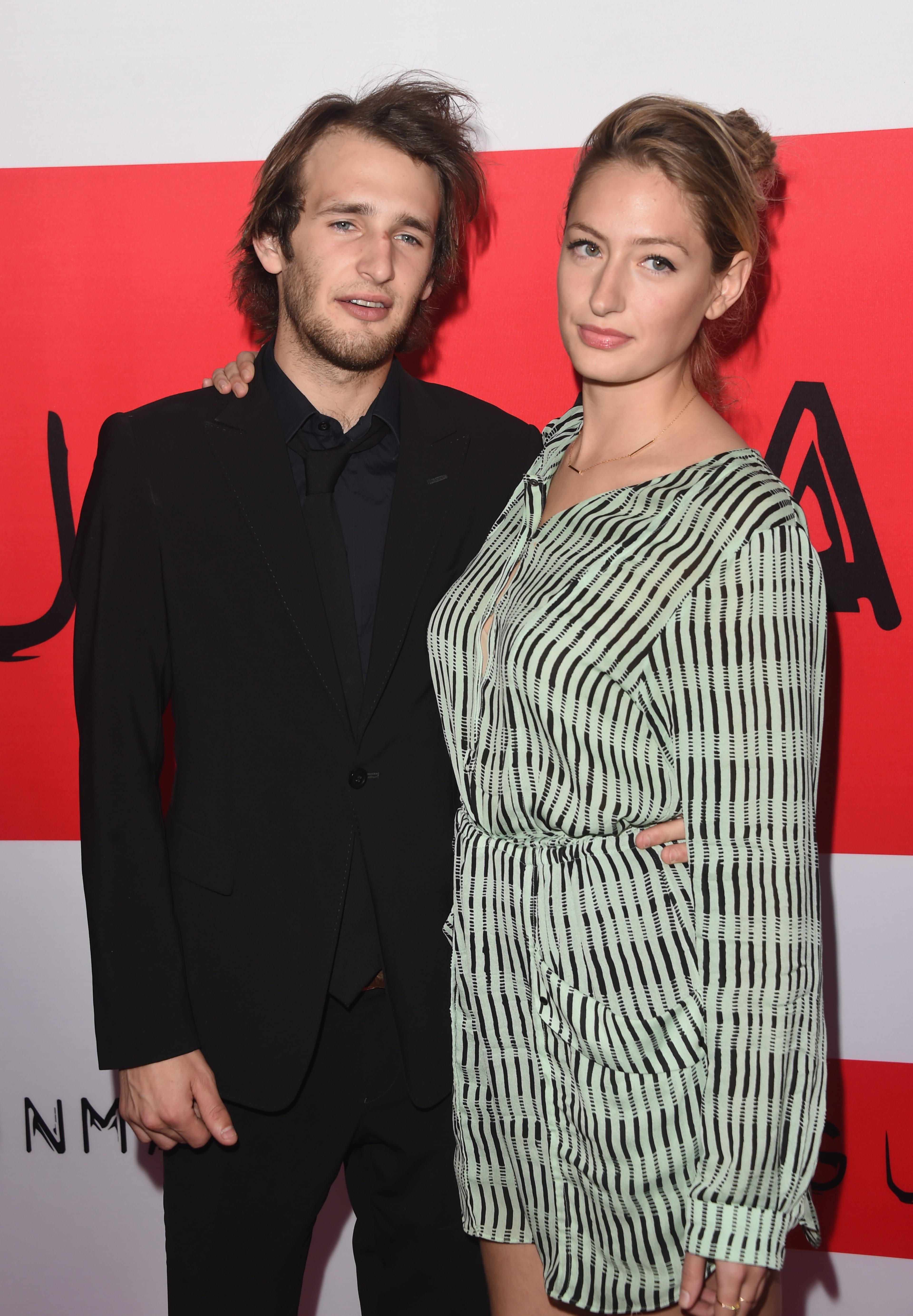 LOS ANGELES, CA - MARCH 12: Hopper Penn and Uma Von Wittkamp attend the premiere of Open Road Films' "The Gunman" at Regal Cinemas L.A. Live on March 12, 2015 in Los Angeles, California. (Photo by Jason Merritt/Getty Images)