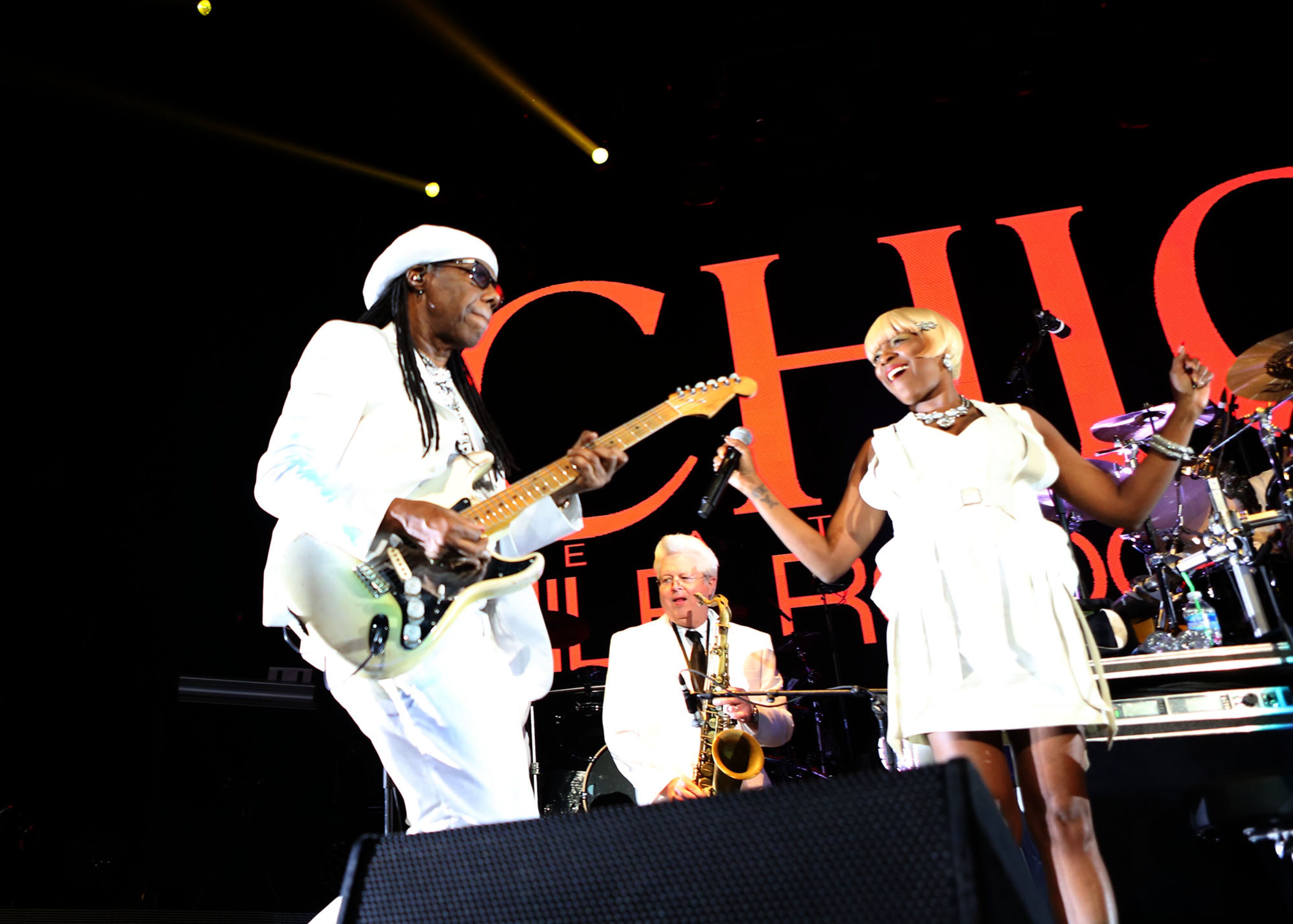 The legendary 80's British new wave/synth pop band Duran Duran bring their Paper Gods tour to the Philips Arena, Friday, April 15, 2016 with Niles Rogers and Chic. (Akili-Casundria Ramsess/Special to the AJC)