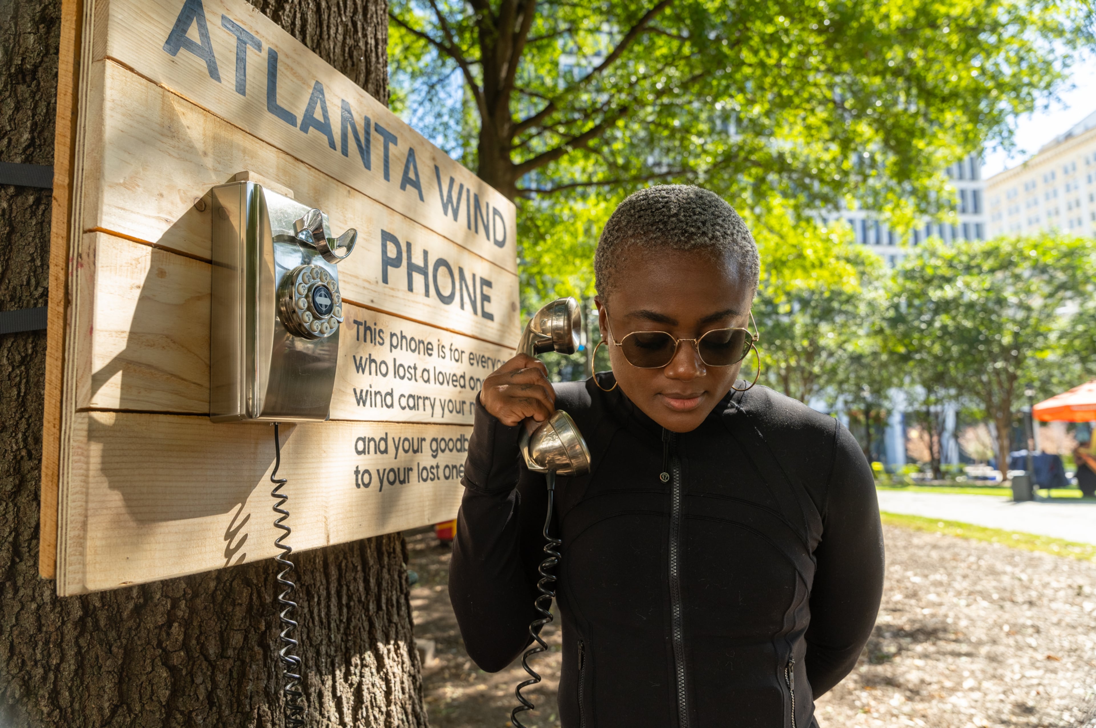 Need to grieve ‘out loud’? Atlanta’s wind phones will take your call