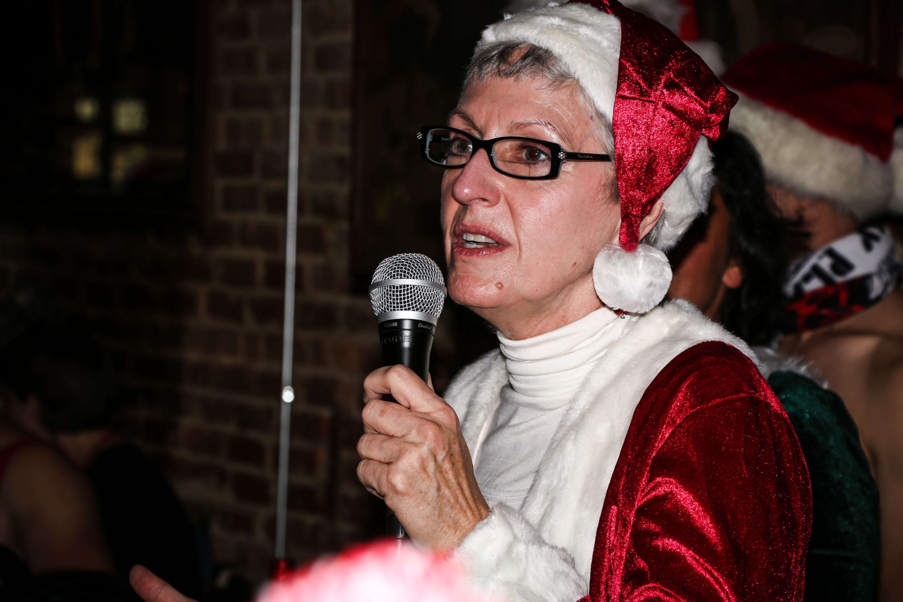 The 2016 Atlanta Santa Speedo Run took place Saturday, December 10 at Manuel's Tavern in Virginia Highland. The annual event includes a 1.5 mile run and a party to raise money for a selected Atlanta charity.