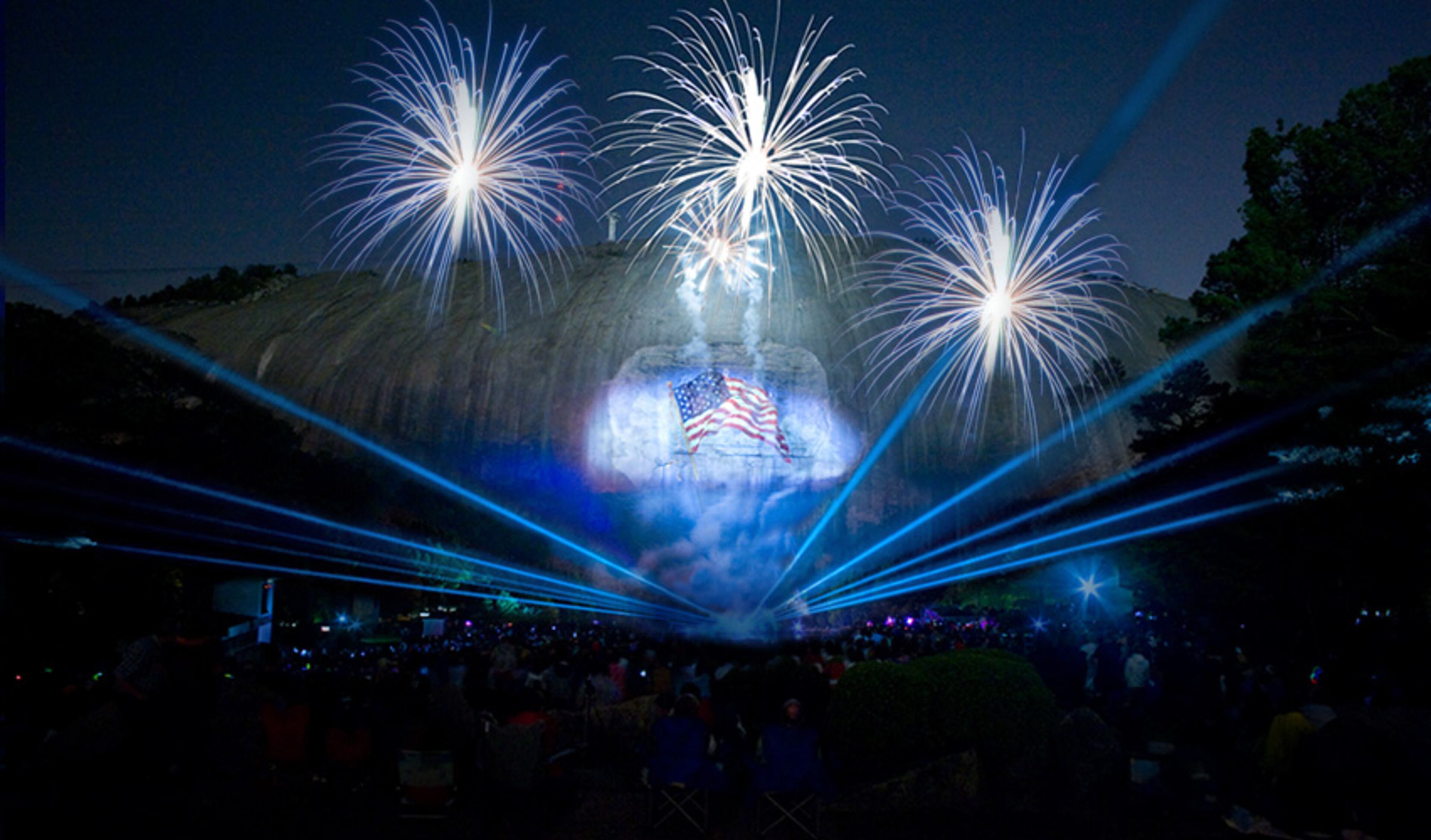 Fantastic Fourth Celebration at Stone Mountain Park features the Lasershow Spectacular with new breathtaking fire effects and a Patriotic Fireworks display happening every night July 2 – 5.