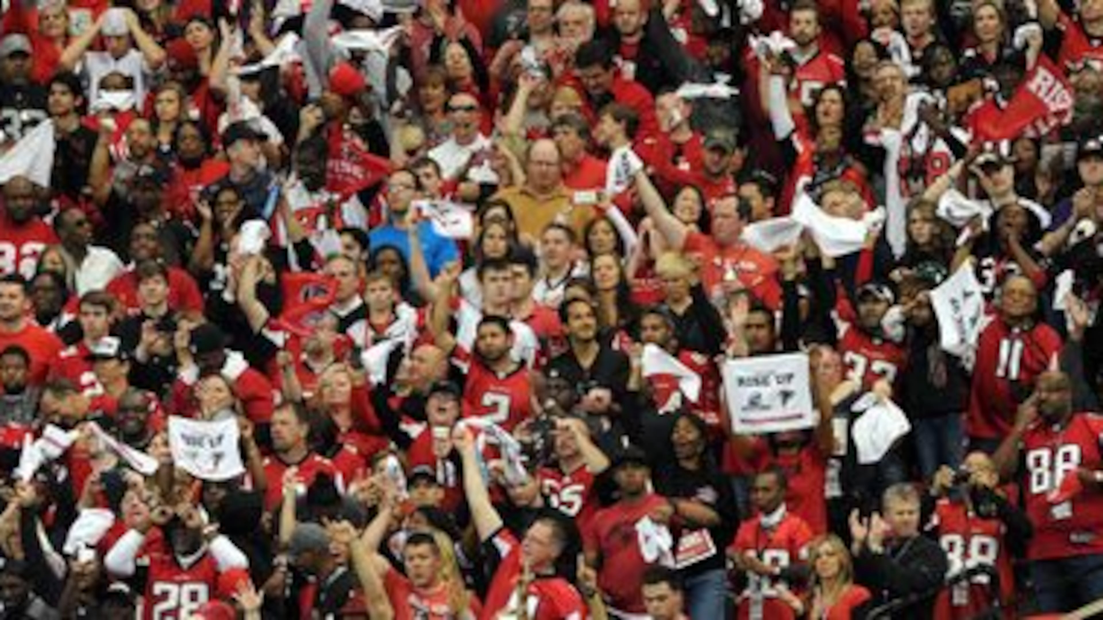 The Falcons noisegate scandal could be winding down. (By Johnny Crawford/ AJC)