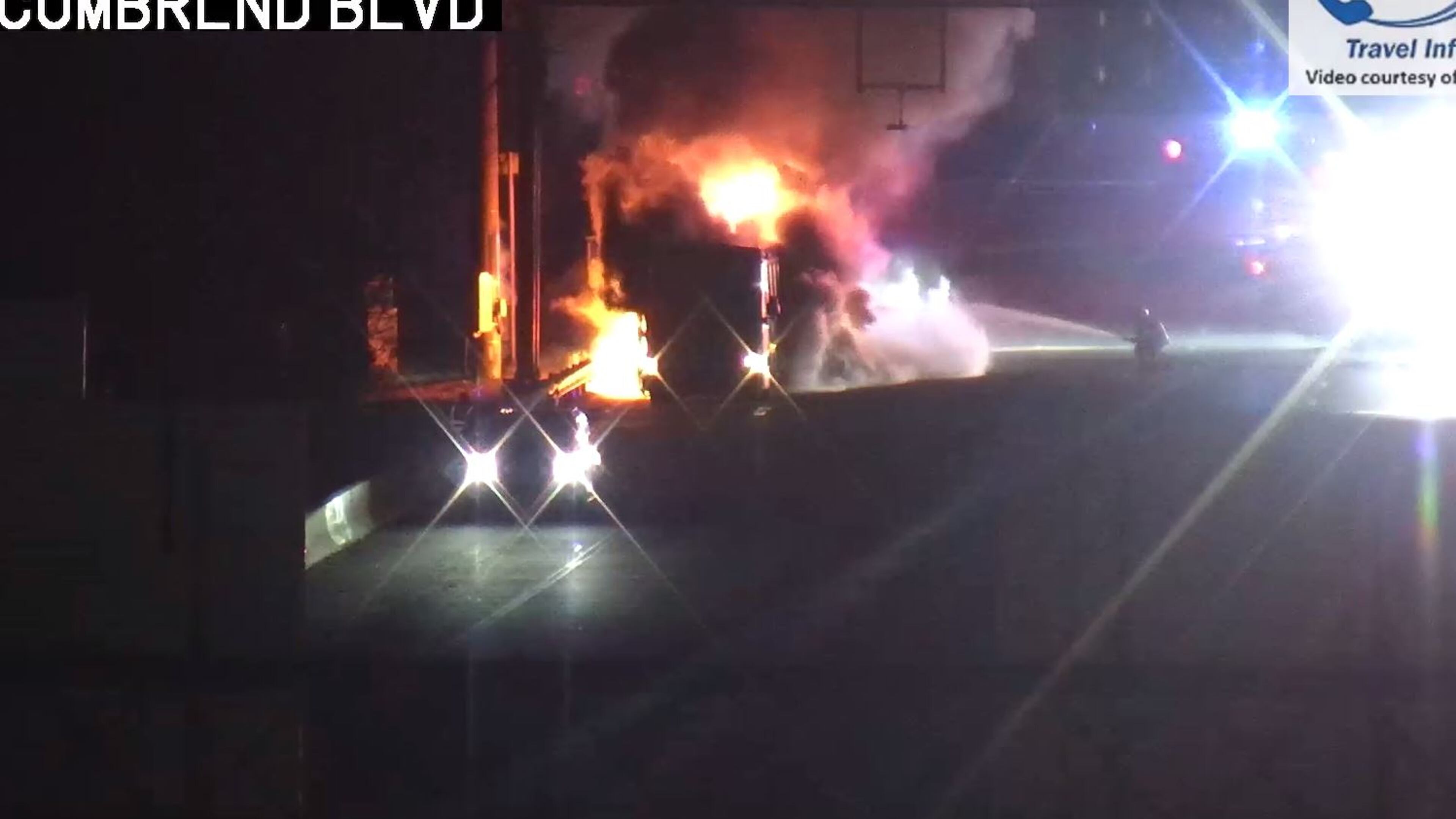 A bus fire is affecting I-75 North traffic in Fulton County on Wednesday evening.