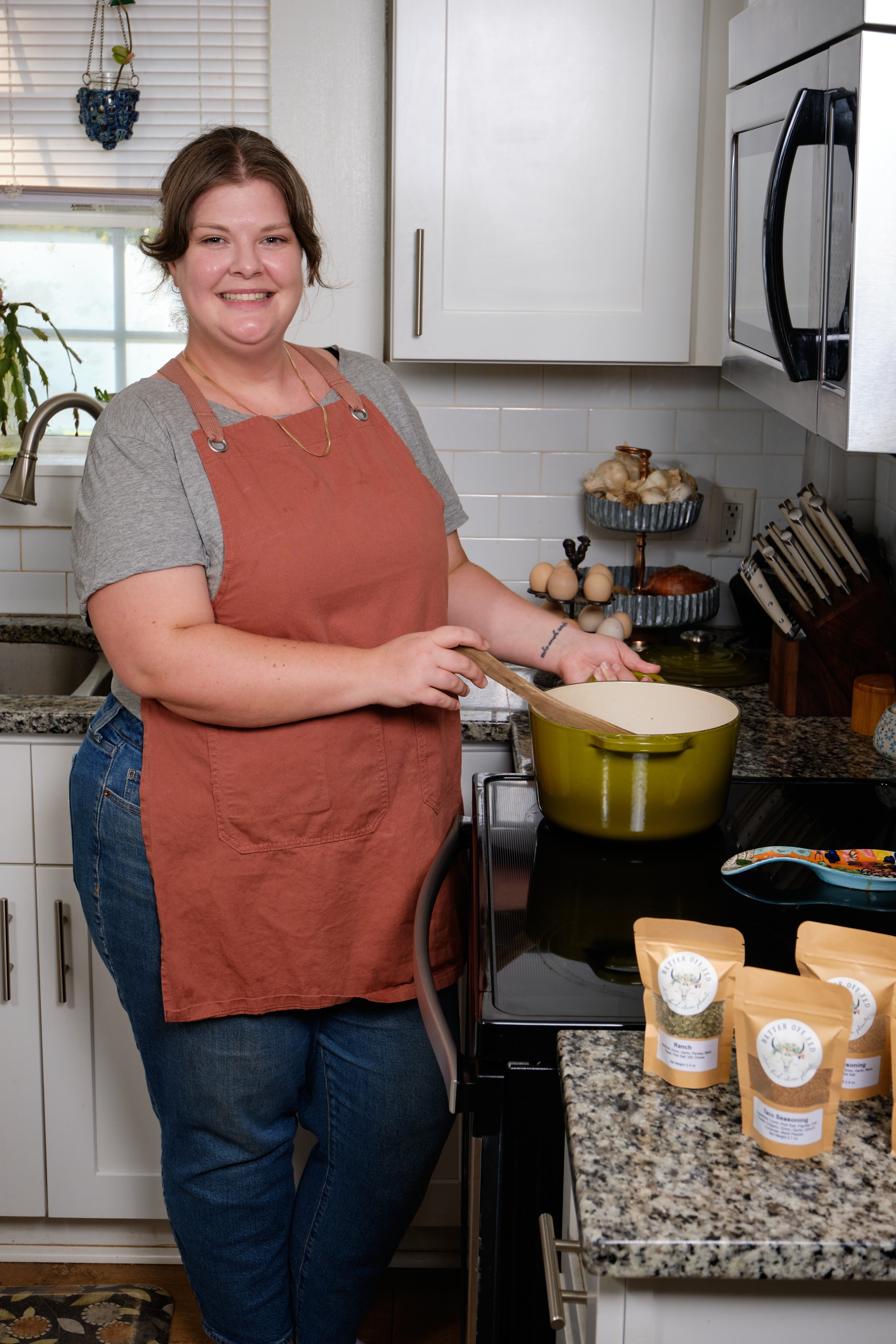 Taylor Mead created spice blends when she was cooking for herself in college, and now she sells those blends through Better Off Fed. (Courtesy of Brandon Amato/Better Off Fed)