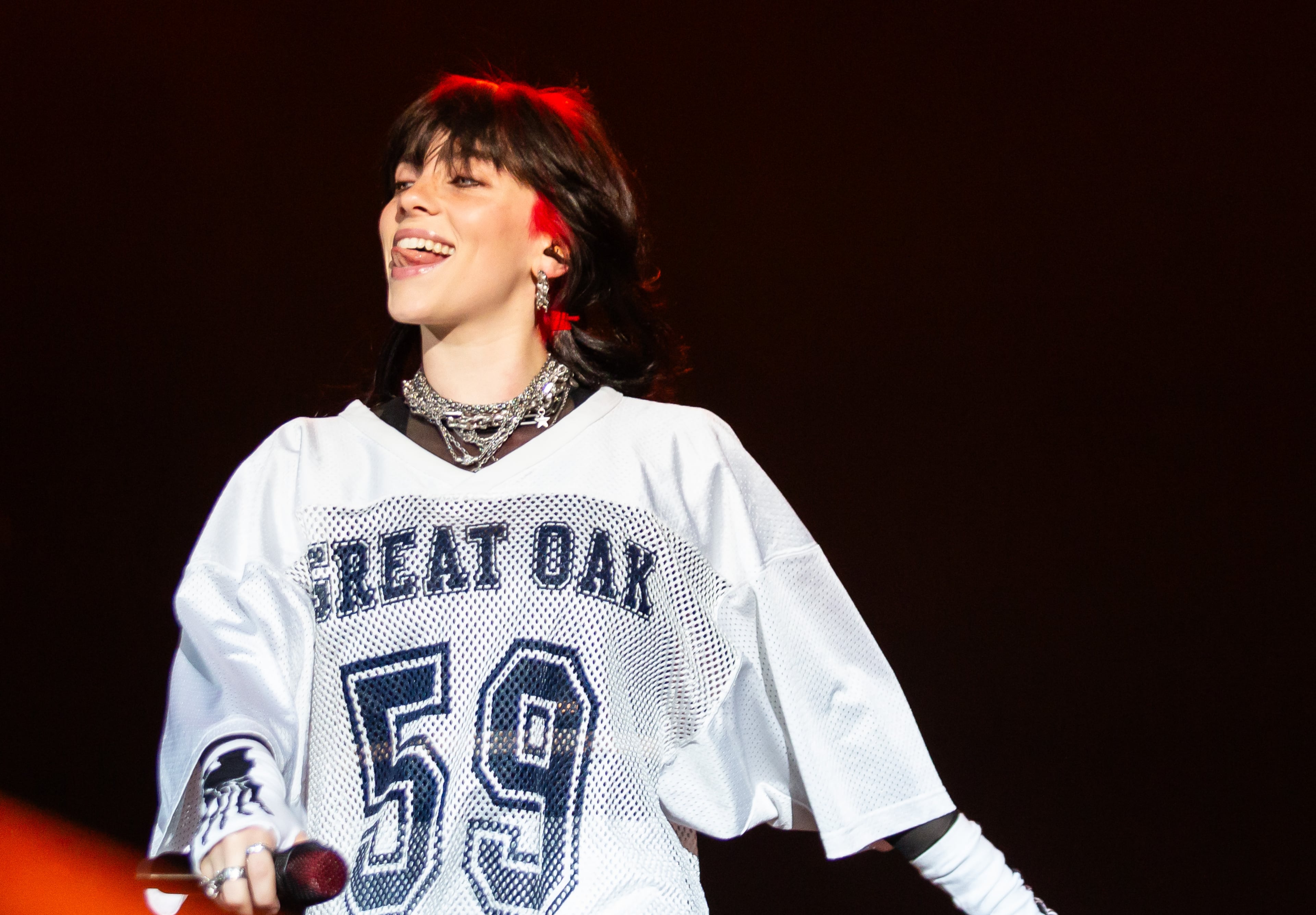 Atlanta, Ga: Billie Eilish headlined Saturday night at Music Midtown showing why she's one of the biggest forces in pop music with an onslaught of hits and raw energy. Photo taken Saturday, September 16, 2023 at Piedmont Park. (RYAN FLEISHER FOR THE ATLANTA JOURNAL-CONSTITUTION)
