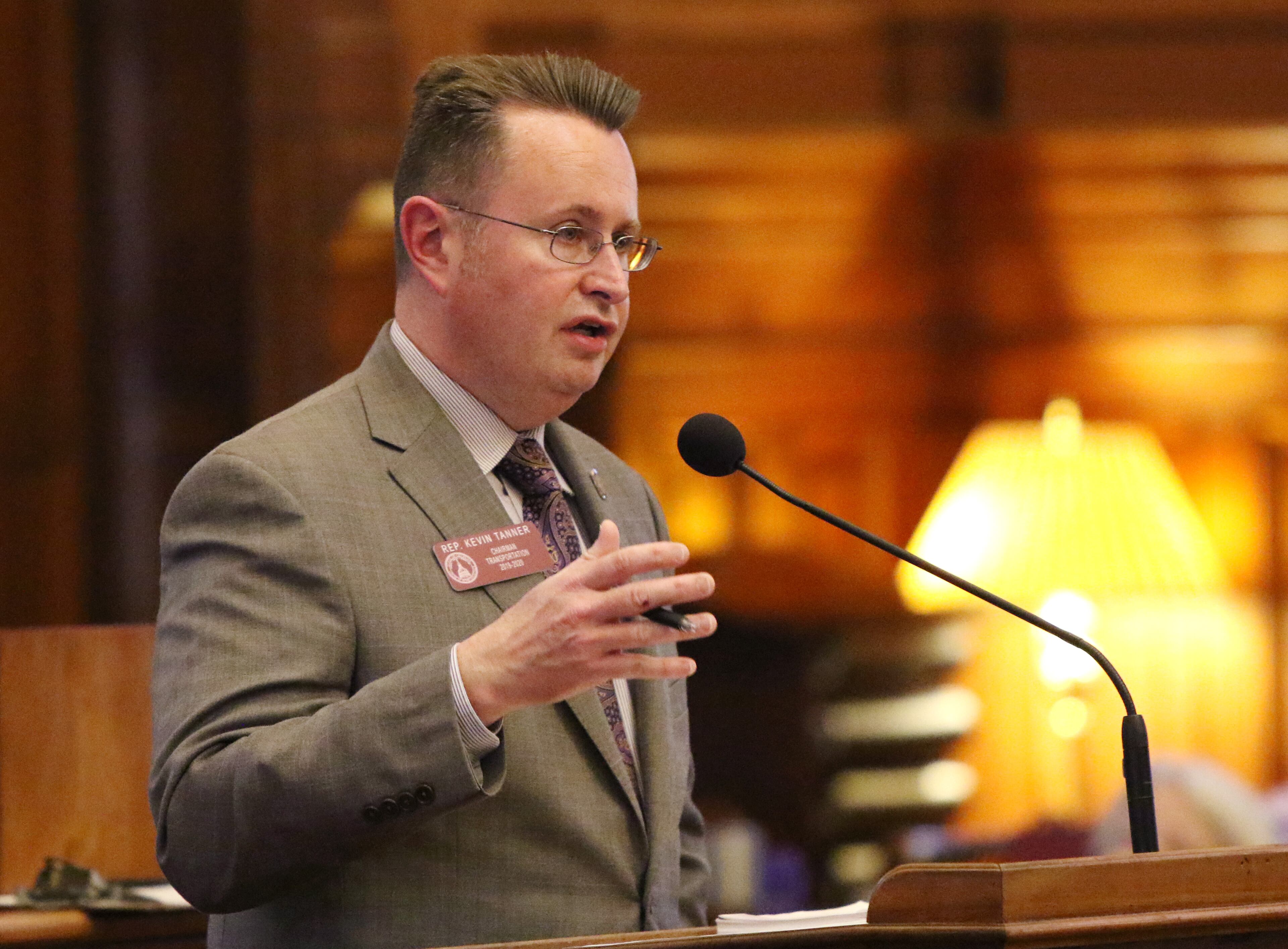 3/7/19 - Atlanta - Kevin Tanner, representative of district 9, presents HB 511 at the Georgia State Capitol in Atlanta, Georgia on Thursday, March 7, 2019. HB 511 passed. EMILY HANEY / emily.haney@ajc.com