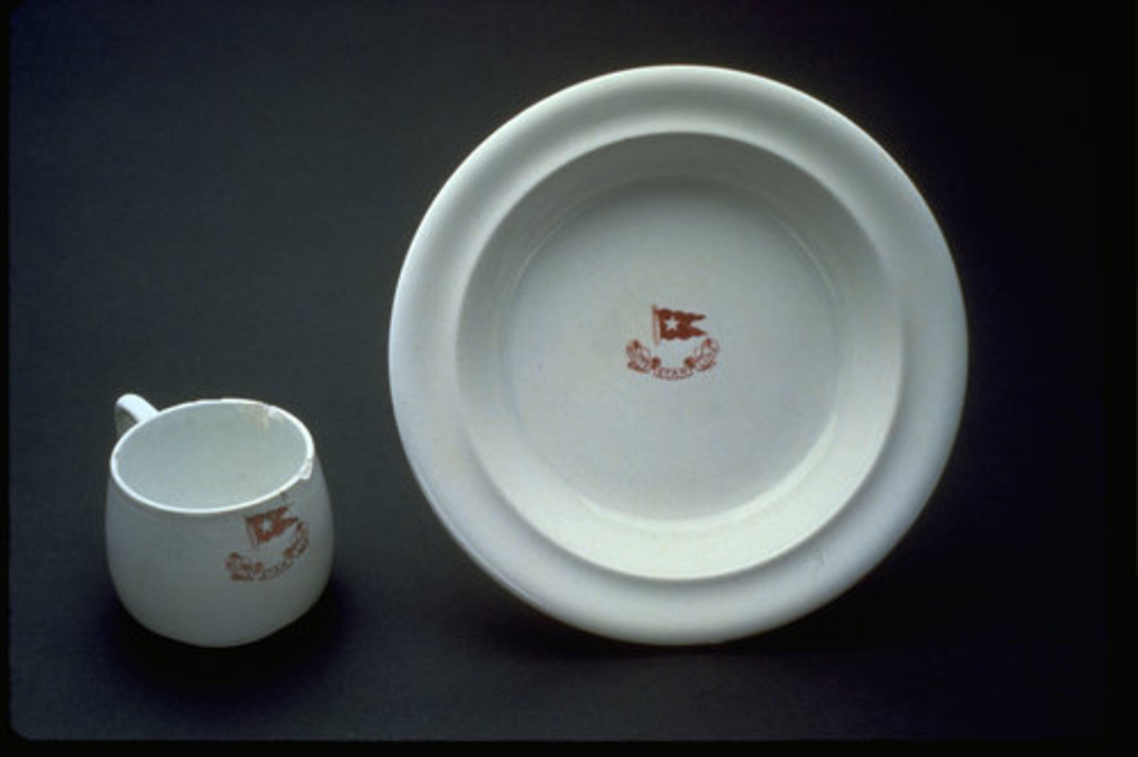 An authentic dish and cup recovered from Titanic hardly look like they could have gone down with a ship 100 years ago. The items will be on display at "Titanic: The Artifact Exhibition" at Atlantic Station's Premier Exhibition Center, opening April 6.