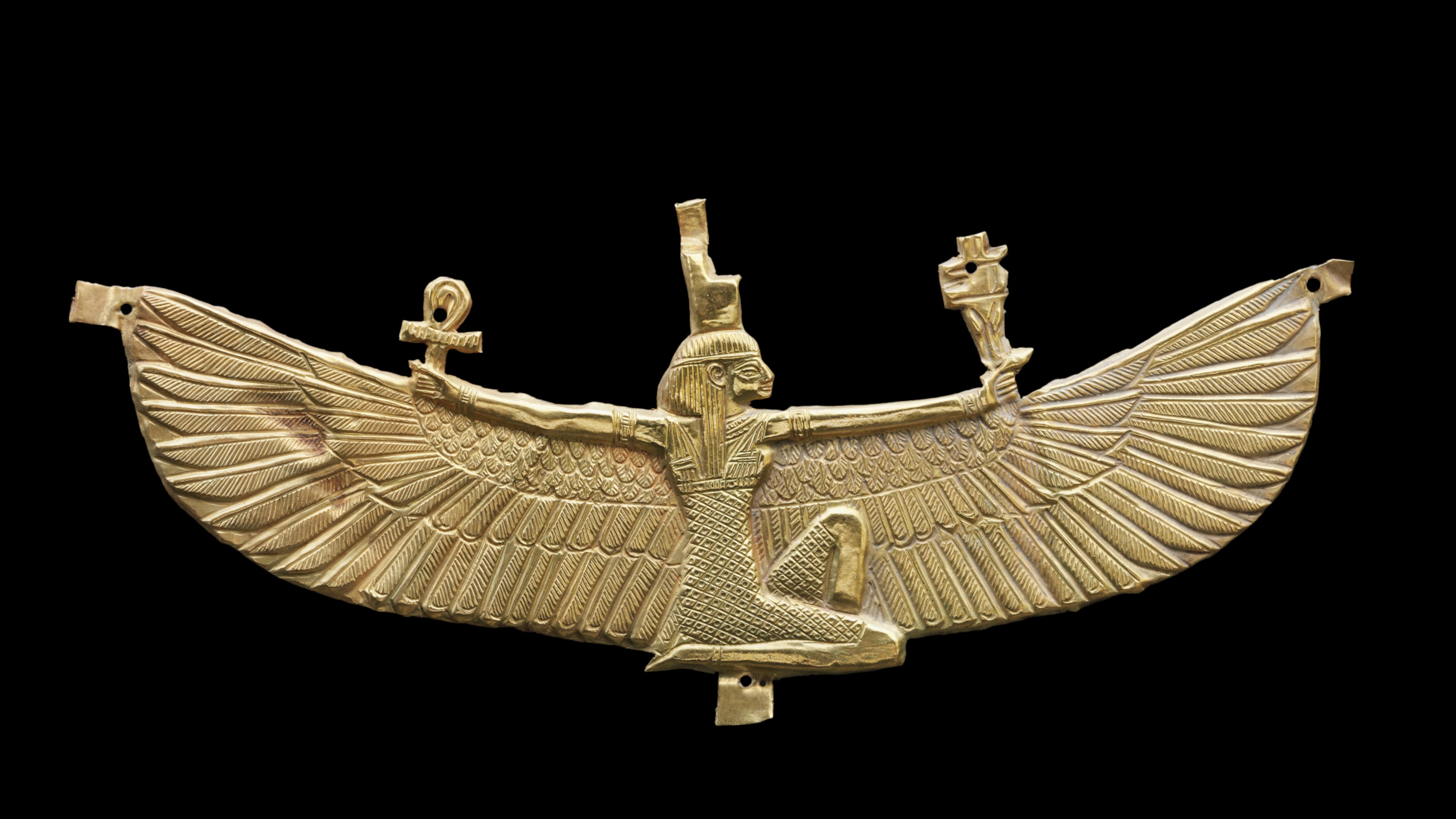 "Winged Isis Pectoral" is on display at the High Museum as part of the "Ancient Nubia" exhibit. Photo: Museum of Fine Arts, Boston