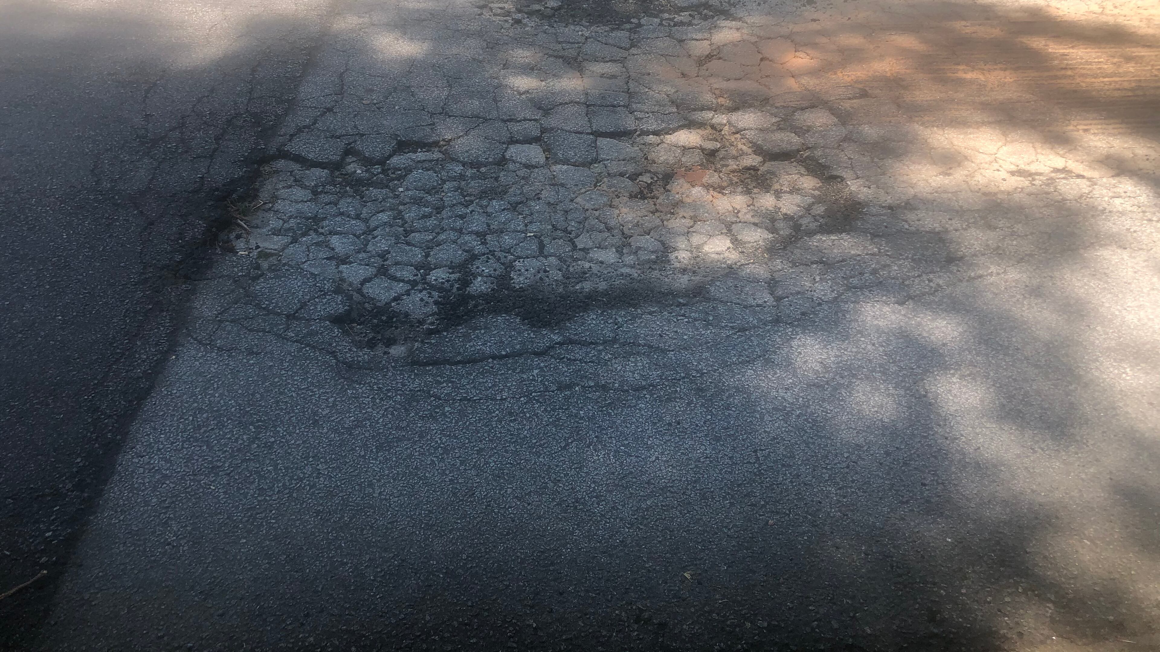 Ray Rosenberg wants this pothole filled soon.