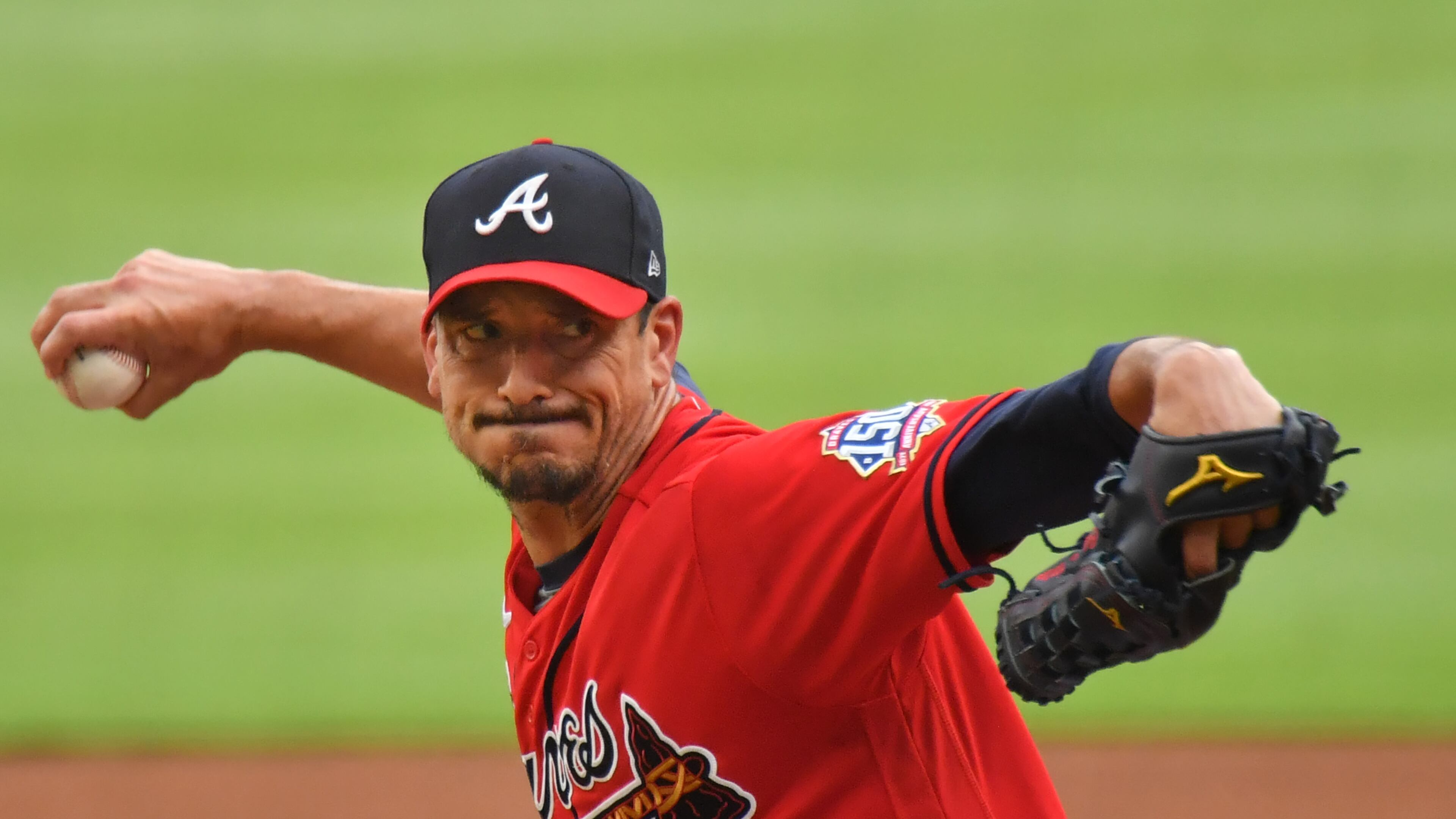 Starting pitcher Charlie Morton, whose $20 million salary is currently the highest on the Braves’ books for this year, would lose more than $107,000 per day starting March 31, the scheduled season-opening date. (Hyosub Shin / Hyosub.Shin@ajc.com)