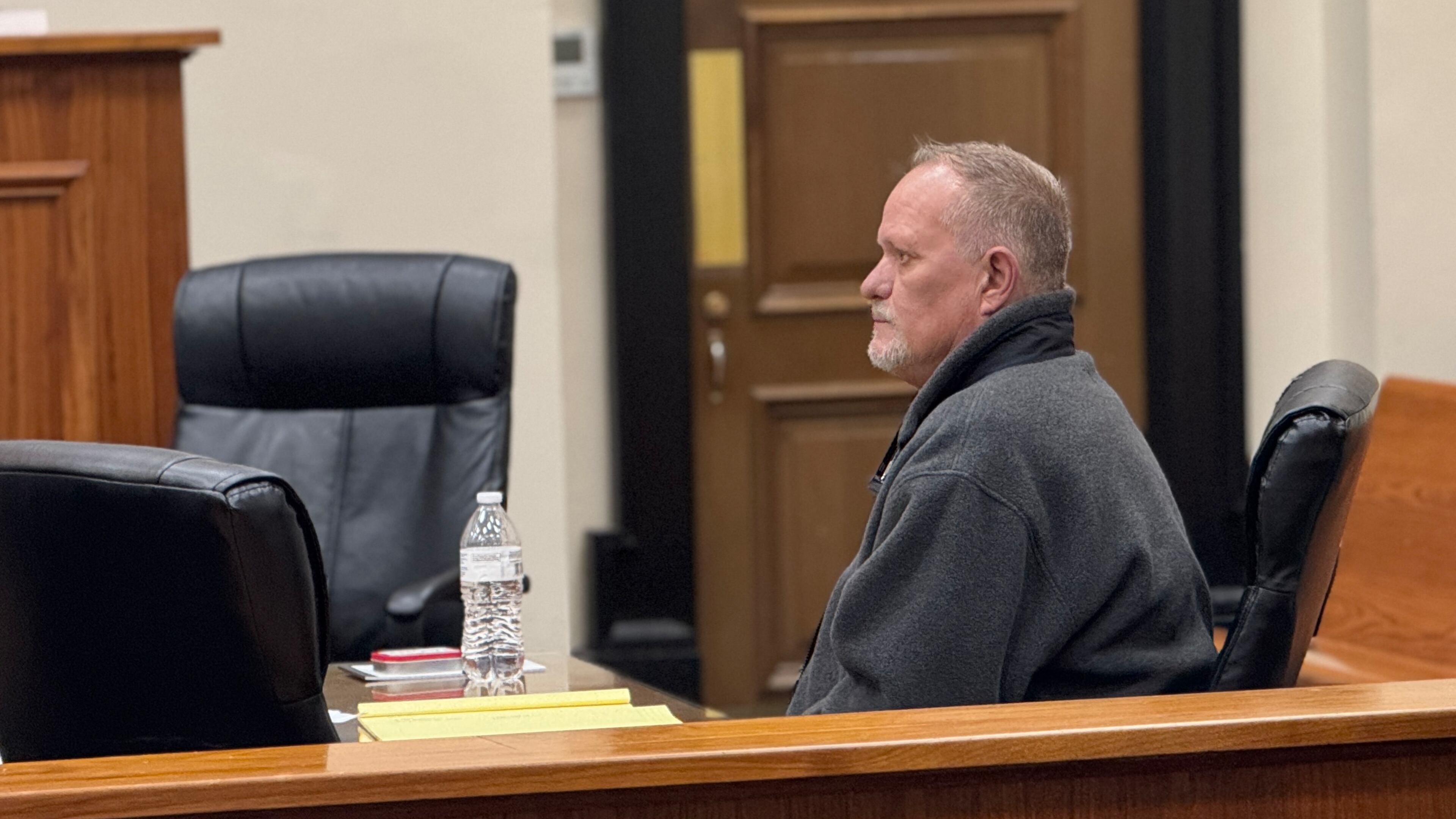 Eric Delma Head sits in Bibb County Superior Court in Macon on Tuesday, Oct. 28, 2025, before closing arguments in his homicide-by-vessel trial. Head faces upward of 20 years in prison if sentenced to maximum penalties. (Joe Kovac Jr./AJC)