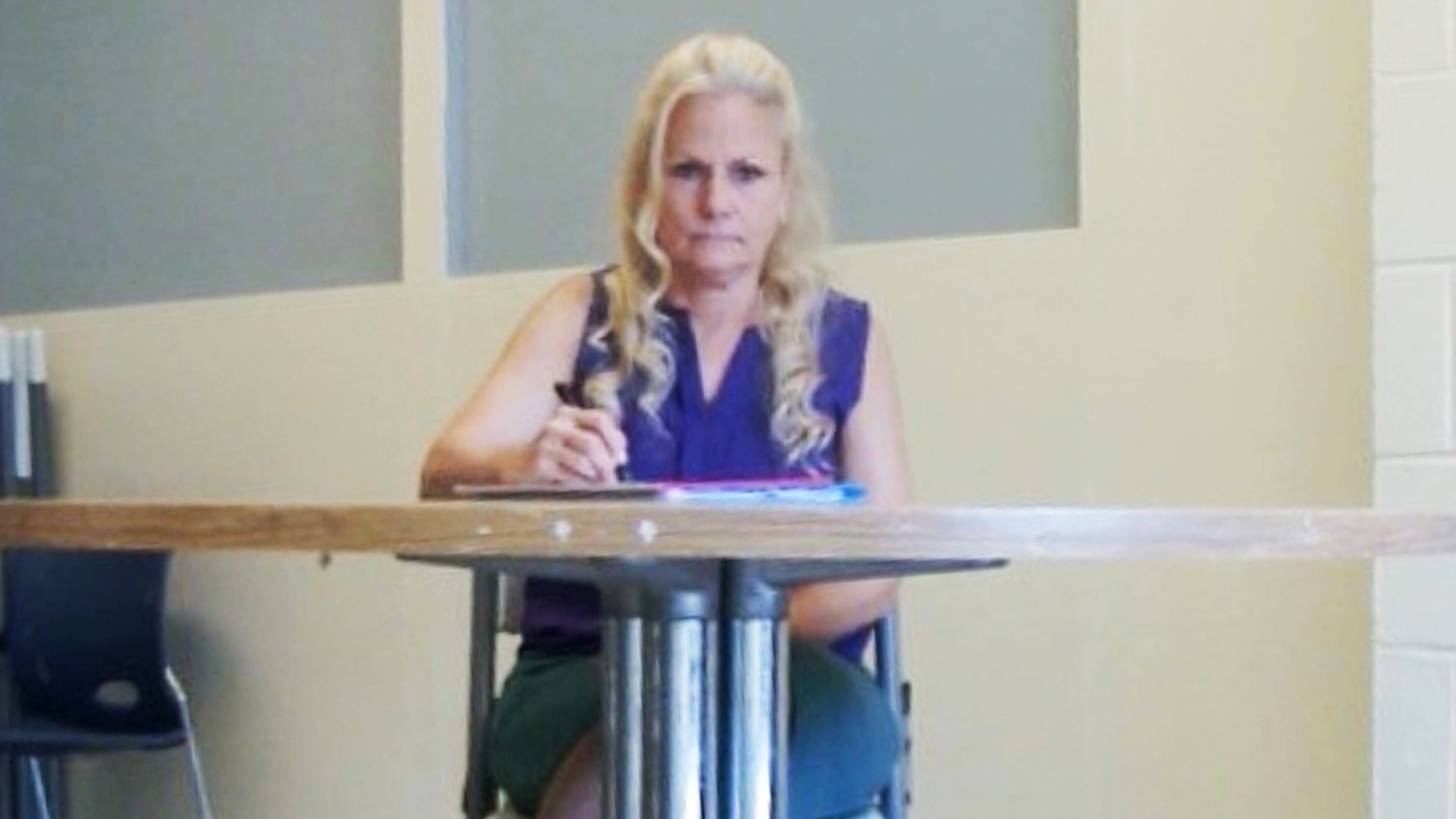 FILE - This image taken from video provided by Merrimack County Superior Court in Concord, N.H., shows Pamela Smart appearing remotely from Bedford Hills Correctional Facility for Women in Bedford Hills, N.Y., during a hearing related to her petition for a new trial, July 20, 2026, in Concord, N.H. (Merrimack County Superior Court via AP, File)