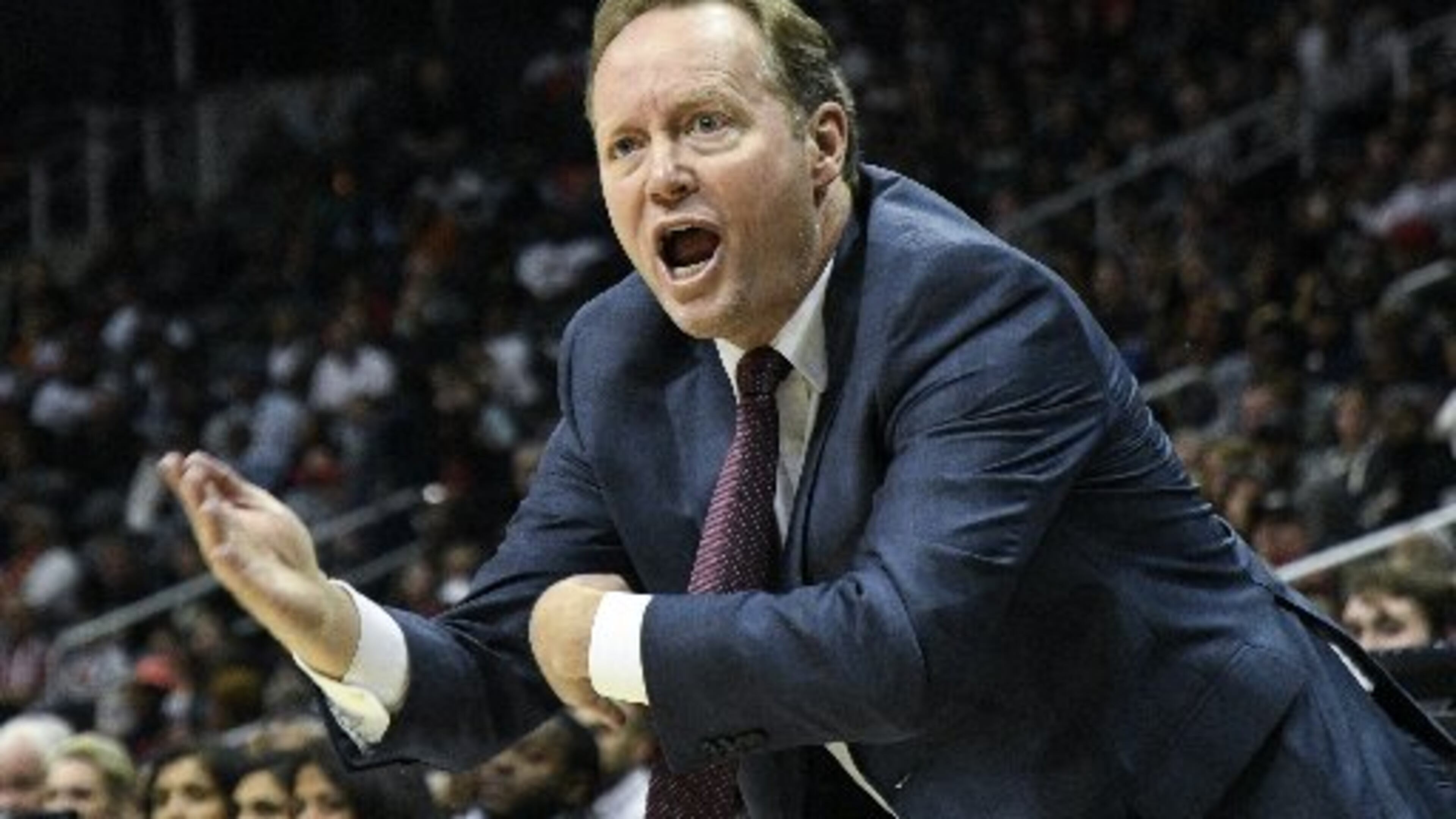 Coach Mike Budenholzer's Hawks have lost six straight and stand last in the Eastern Conference. (AP Photo)