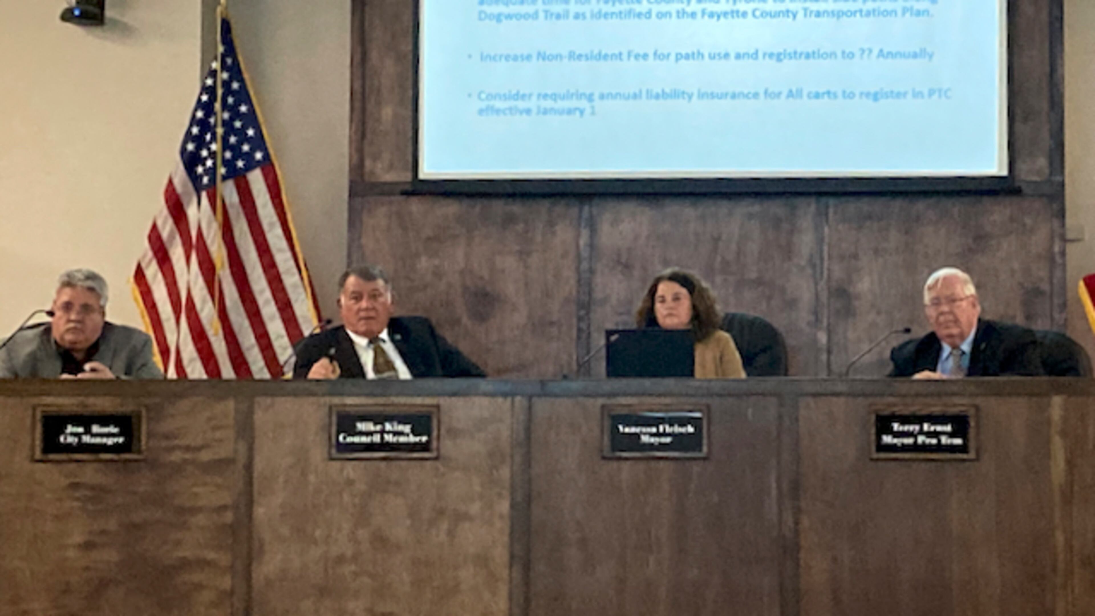 Peachtree City's City Council voted to close vehicular and golf cart traffic on Crabapple Lane from Tyrone into Kedron Hills. Jill Howard Church for the AJC