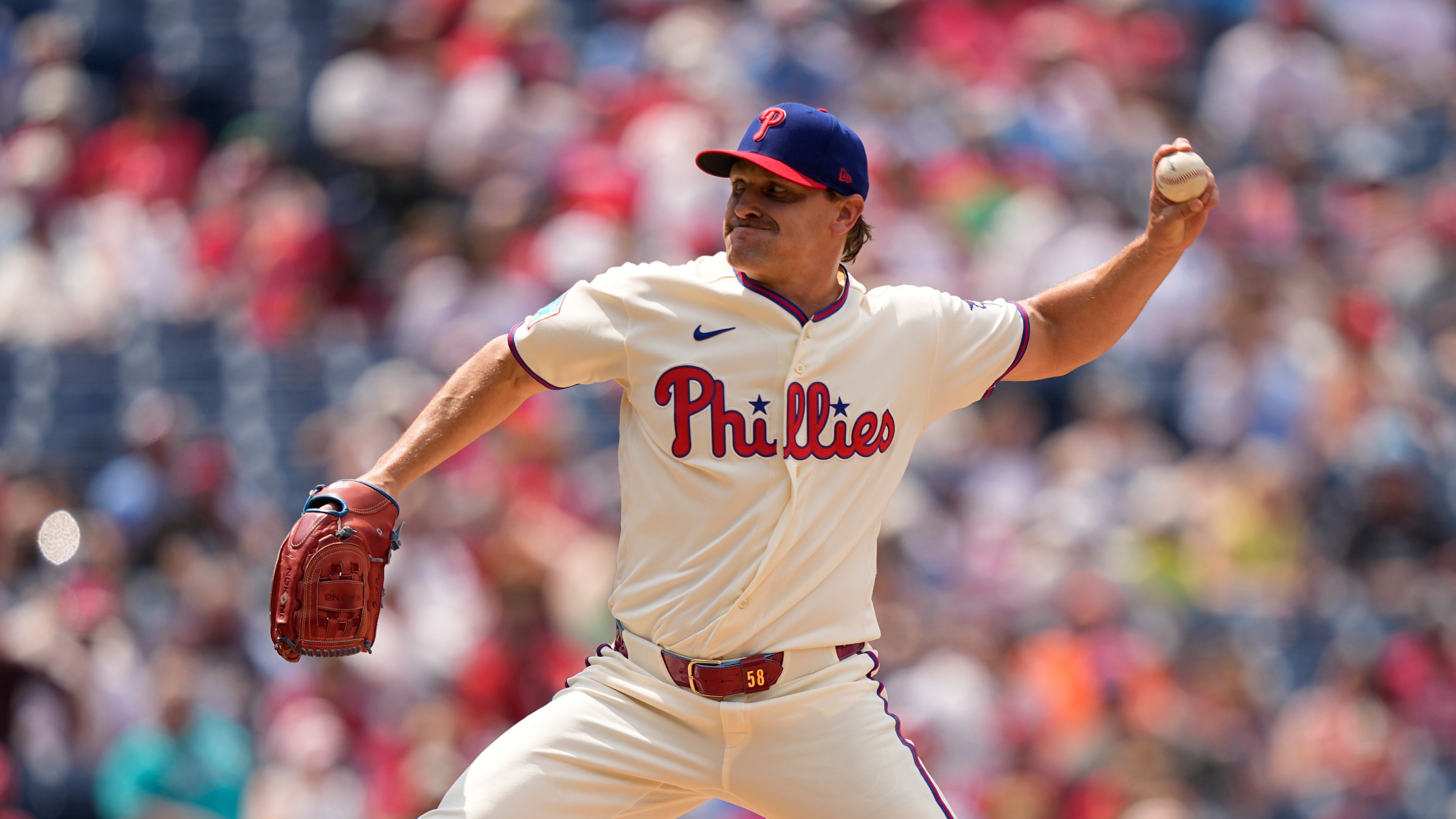 FILE - Philadelphia Phillies' Tanner Banks plays during a baseball game June 17, 2026, in Philadelphia. (AP Photo/Matt Slocum, File)