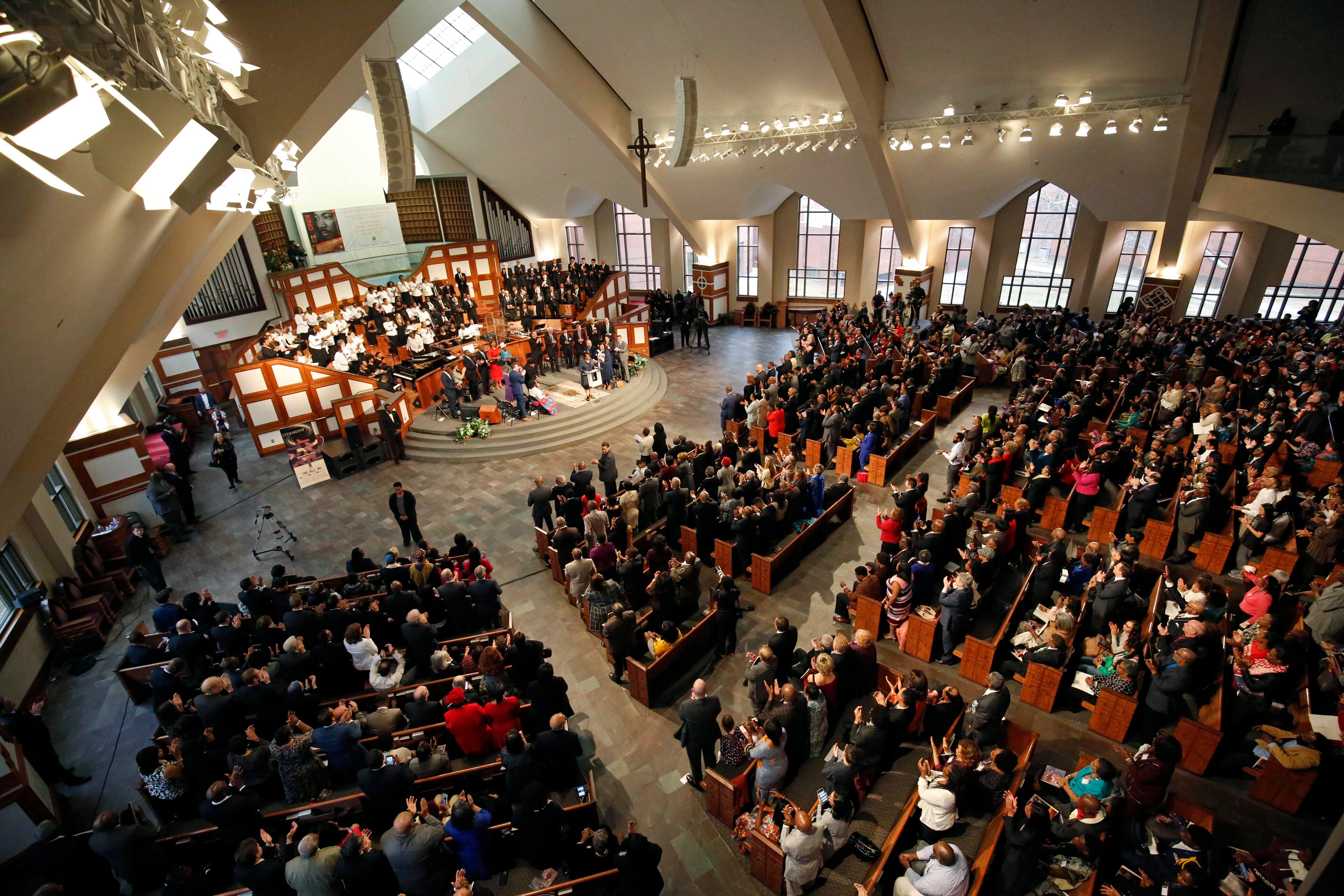January 16, 2017 - Atlanta, Ga: General view during the 49th annual Martin Luther King Jr. Commemorative Service at Ebenezer Baptist Church Monday, January 16, 2017, in Atlanta, Ga. PHOTO / JASON GETZ