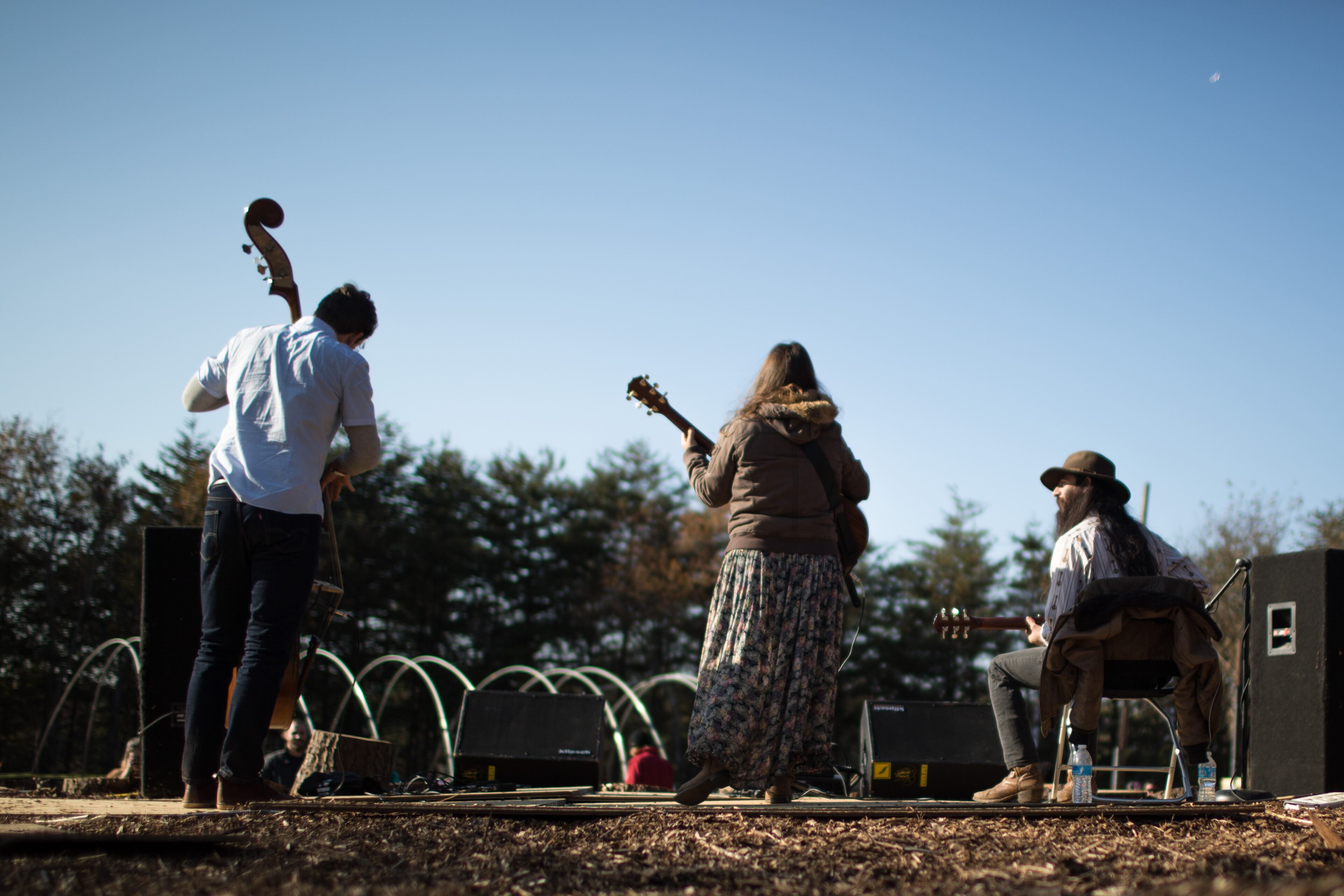 Music group Lily and the Tigers perform during the Phoenix Festival at Urban Sprout Farms, Saturday, Nov. 15, 2014 in Atlanta. The Atlanta arts community came together to present a day of music, literature and art to raise awareness for creative repurposing of land that once laid to waste. (SPECIAL/BRANDEN CAMP)