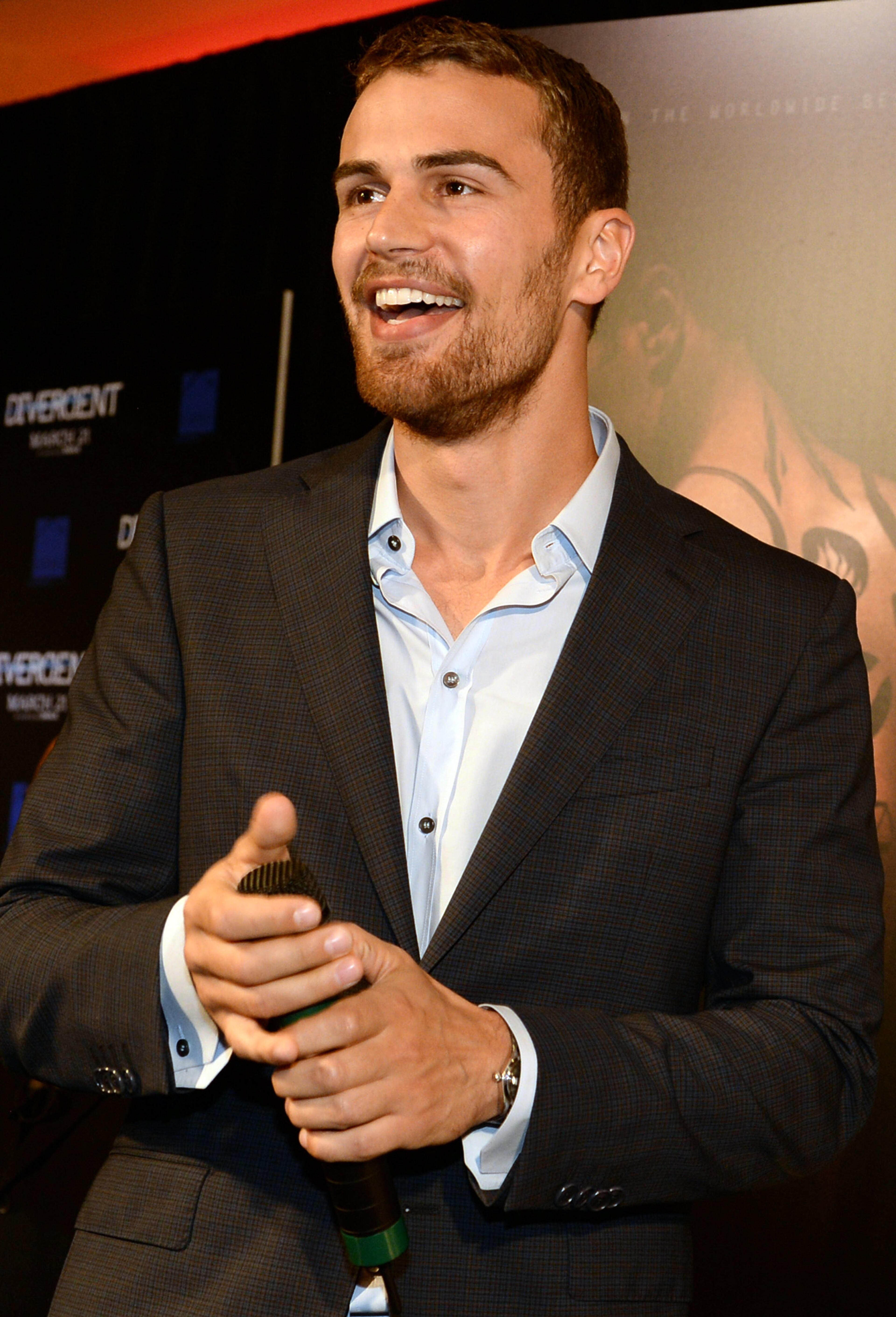 Actor Theo James makes an appearance at a screening of "Divergent" March 3, 2014 at Regal Atlantic Station in Atlanta.