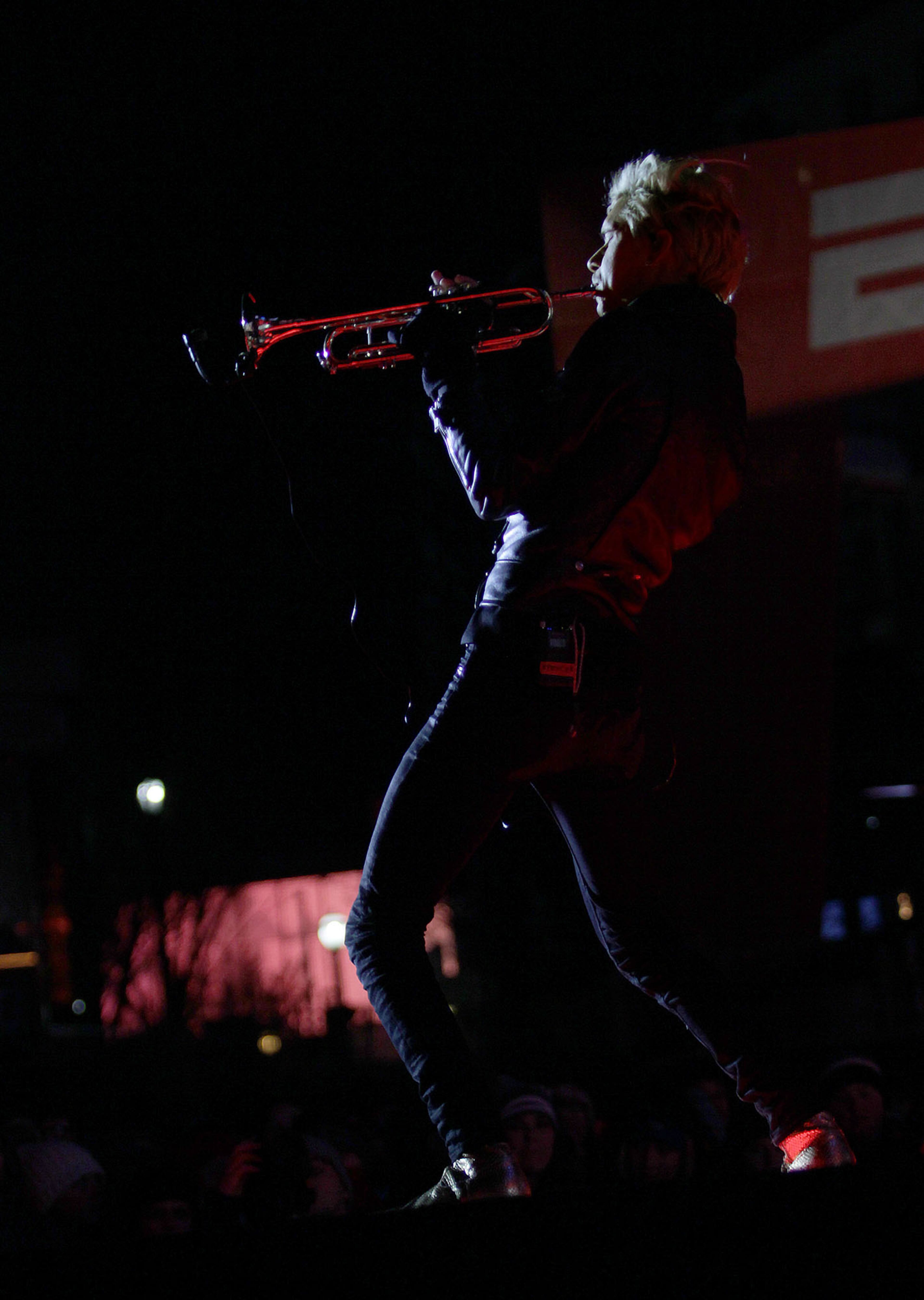 January 7, 2018 - ATLANTA: Trumpeter, singer, songwriter Spencer Ludwig's jazz training through his use of his trumpet and soulful R&B style as he performs on Day 2 of the AT&T Playoff Playlist Live! concert series pre-game celebrations at Centennial Olympic Park on Sunday, January 7, 2018. (Akili-Casundria Ramsess/Eye of Ramsess Media)