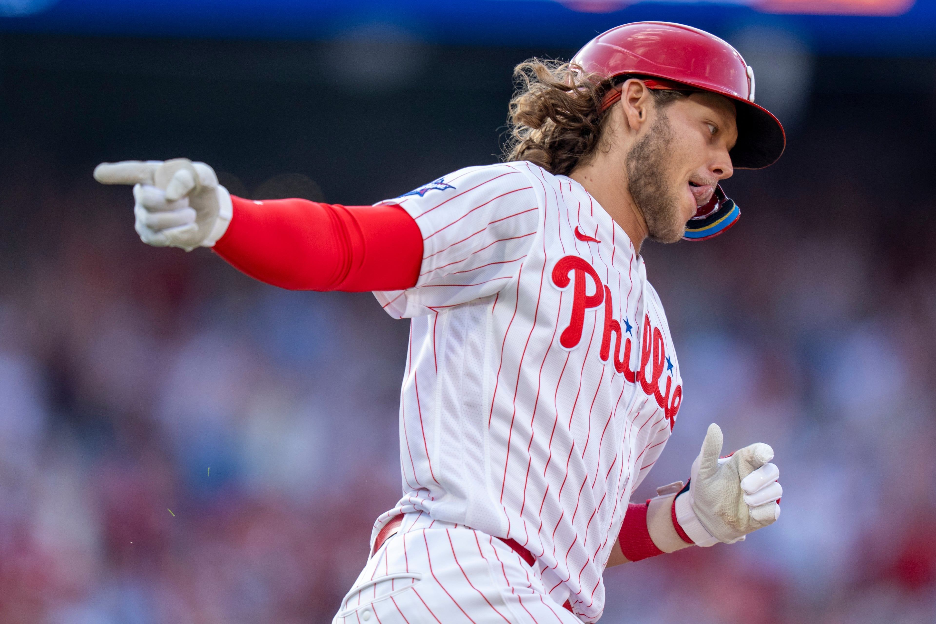 The Phillies' Alec Bohm has a negative WAR and is suing his parents. (Chris Szagola/AP)