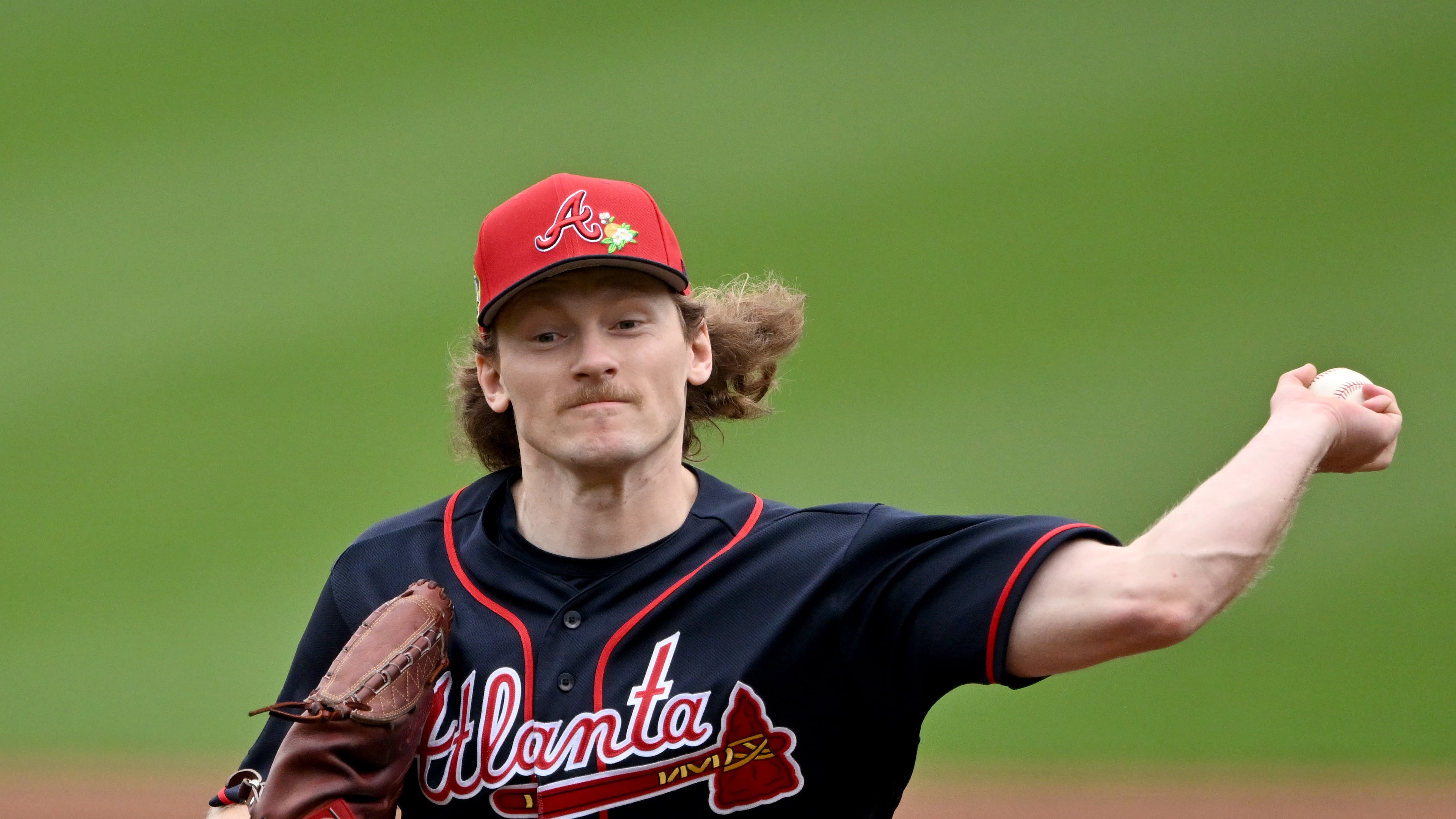 Braves pitcher Hayden Harris throws a live batting practice session during spring training workouts Friday, Feb. 13, 2026, at CoolToday Park in North Port, Fla. Harris starred at Grovetown High and Georgia Southern, then made the most of a spring training invite with the Braves in 2024. (Hyosub Shin/AJC)