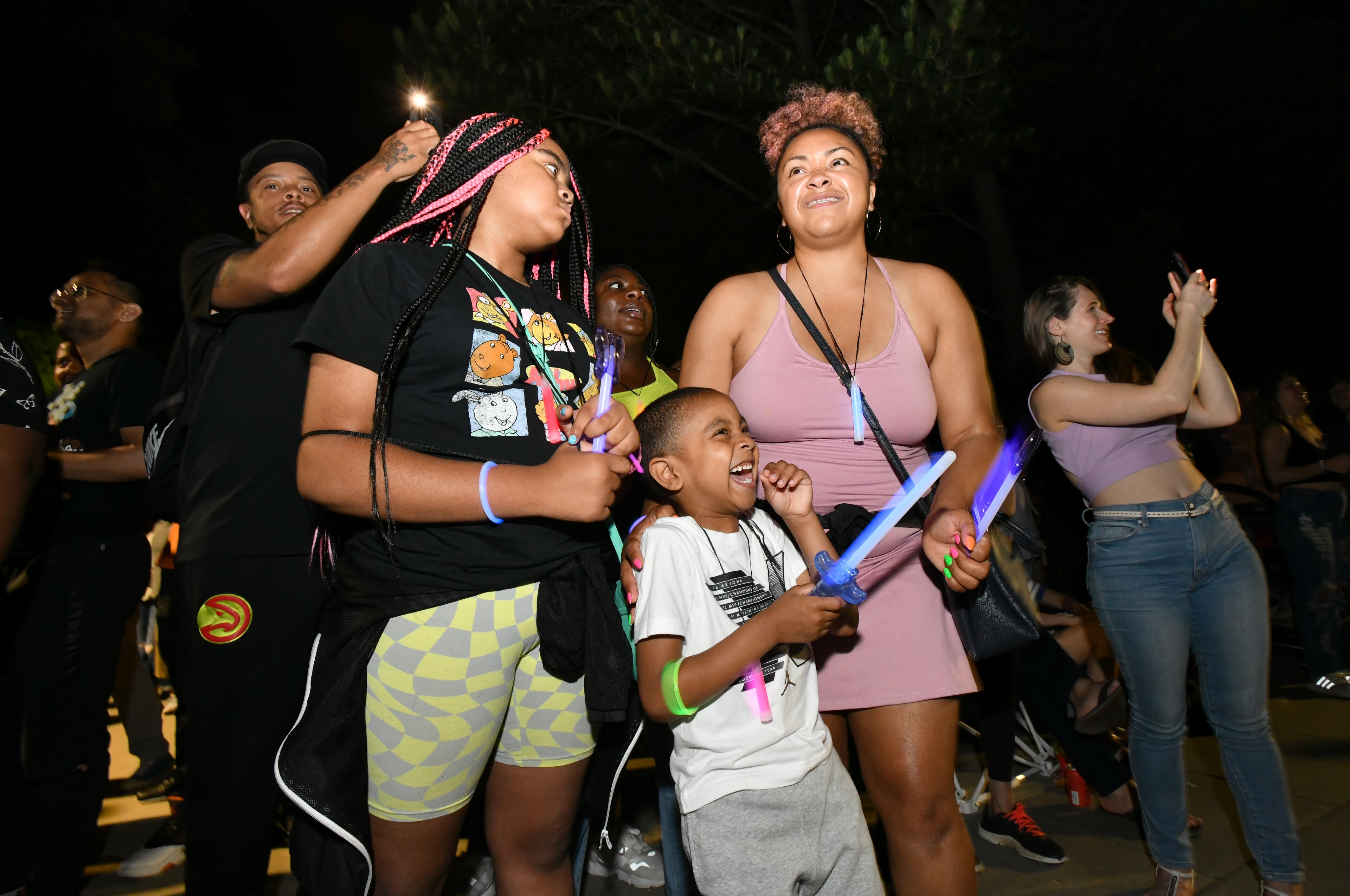 After a two-year hiatus because of the pandemic, thousands of participants and onlookers enjoy the Atlanta Beltline Lantern Parade on the Westside Trail on Saturday night, May 21, 2022. (Hyosub Shin / Hyosub.Shin@ajc.com)