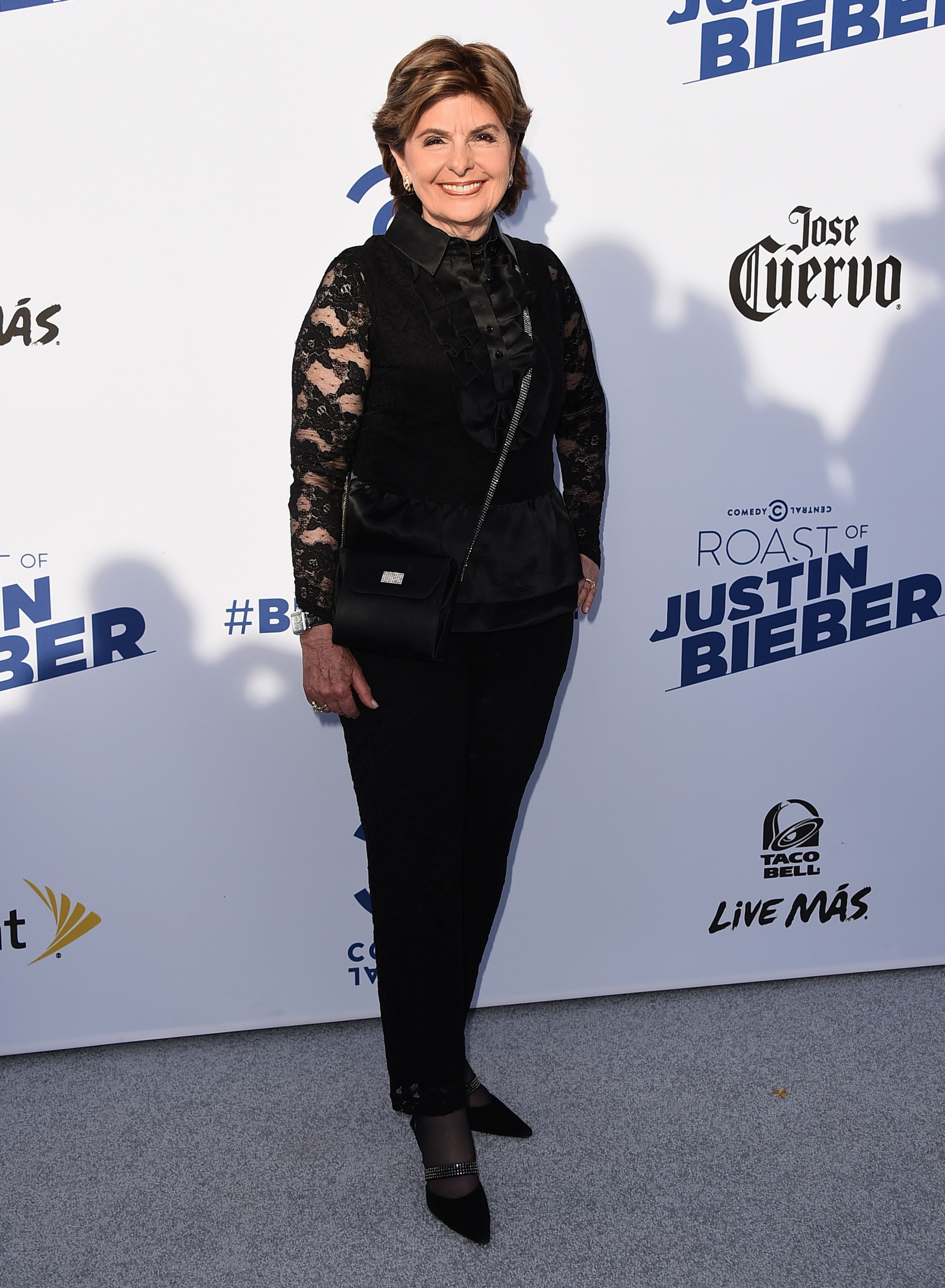 Gloria Allred arrives at the Comedy Central Roast of Justin Bieber at Sony Pictures Studios on Saturday, March 14, 2015, in Culver City, Calif. (Photo by Jordan Strauss/Invision/AP)