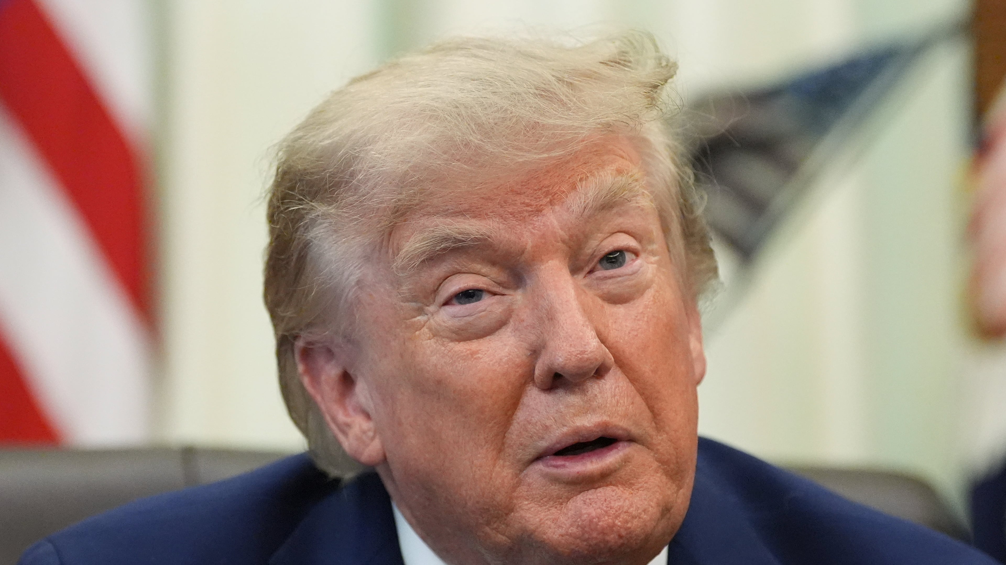 President Donald Trump speaks before signing executive orders in the Oval Office of the White House, Thursday, Aug. 6, 2026, in Washington. (AP Photo/Alex Brandon)