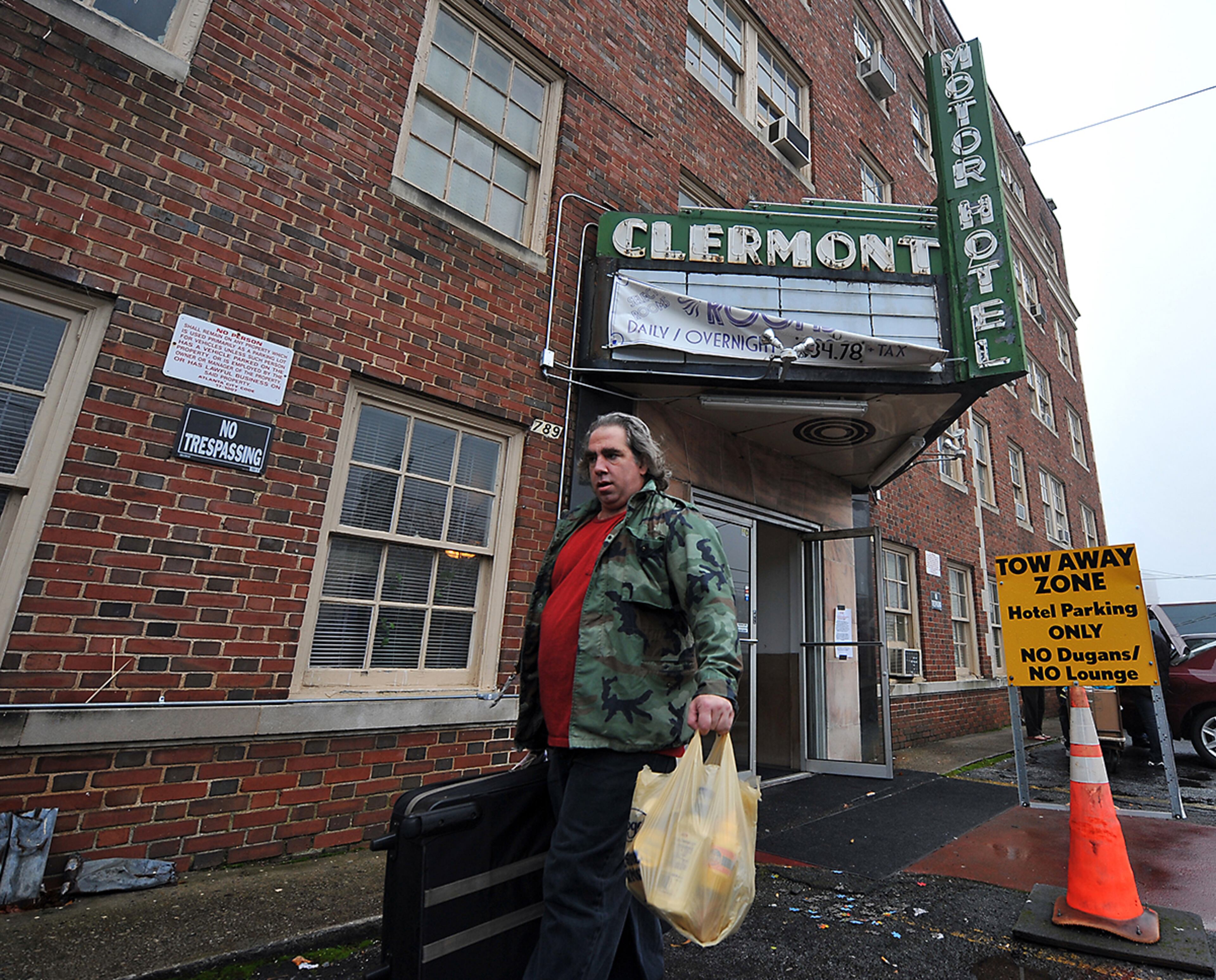 As for who owned the hotel, for the years 1958-2003, that would be the family of Glenn S. Loudermilk. Several members of the Loudermilk family even lived in the hotel beginning in 1975. In 2003, they sold the hotel to Inman Park Properties, which planned to refurbish the now-decayed property but eventually lost ownership of the building. That action also triggered the infamous health inspection that closed the hotel on Dec. 31, 2009 and forced its remaining residential tenants out. After several years in limbo, the building was purchased in 2013 by a group of developers called the Clermont Hotel Partners, who announced their own vision to turn the building into a boutique hotel. (BRANT SANDERLIN / AJC file)