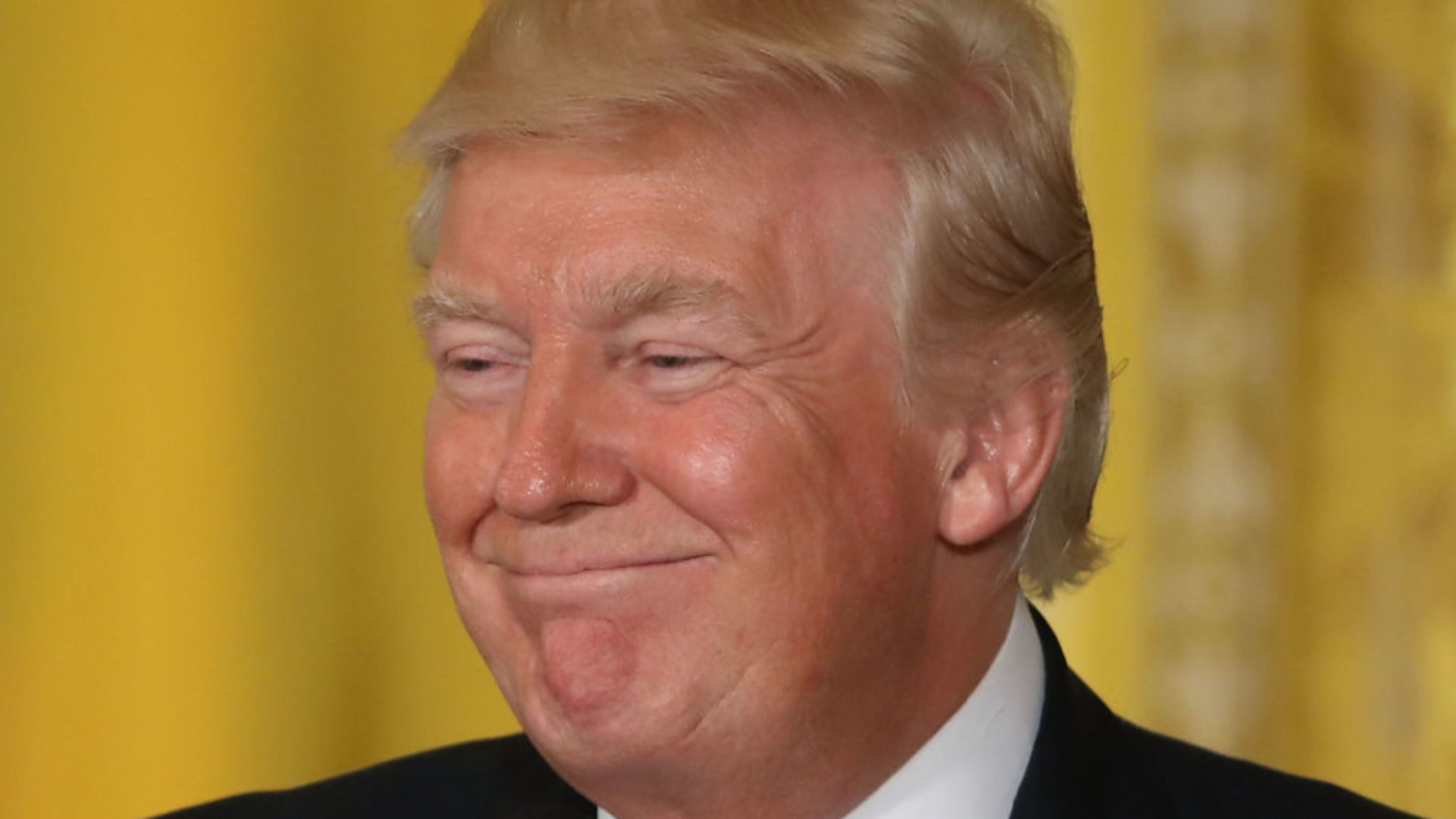 WASHINGTON, DC - MAY 18: US President Donald Trump takes questions from reporters during a joint news conference with Colombian President Juan Manuel Santos at the White House May 18, 2017 in Washington, DC. The Trump administration has said it wants to slash foreign aide and Santos will most likely seek a renewal of $450 million dollars from the U.S. that supports the peace accord between the Columbian government at the Revolutionary Armed Forces (FARC). (Photo by Mark Wilson/Getty Images)
