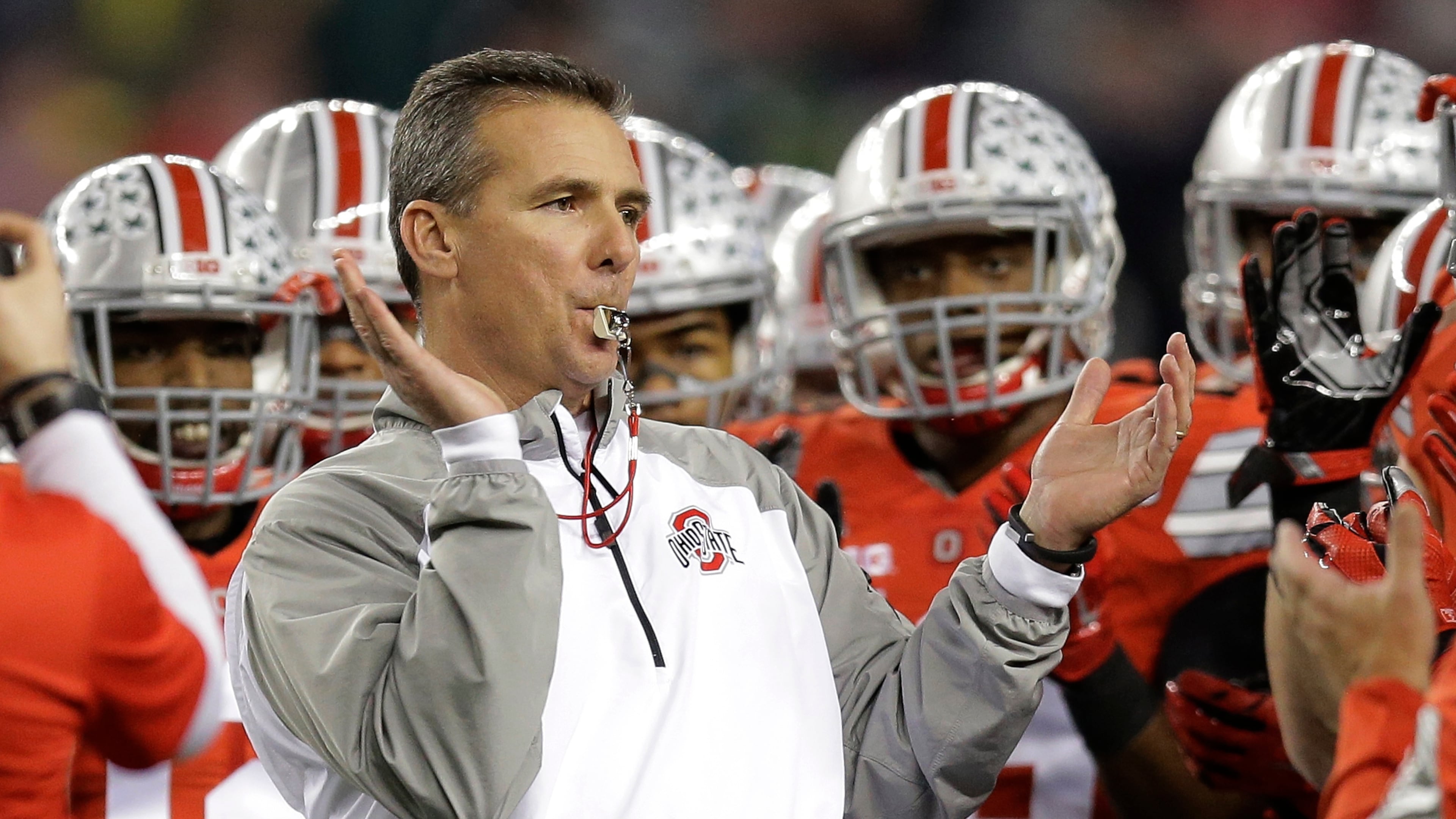 Ohio State head football coach Urban Meyer will provide a helping hand at Clark Atlanta's camp on Wednesday, and meet some potential recruits.