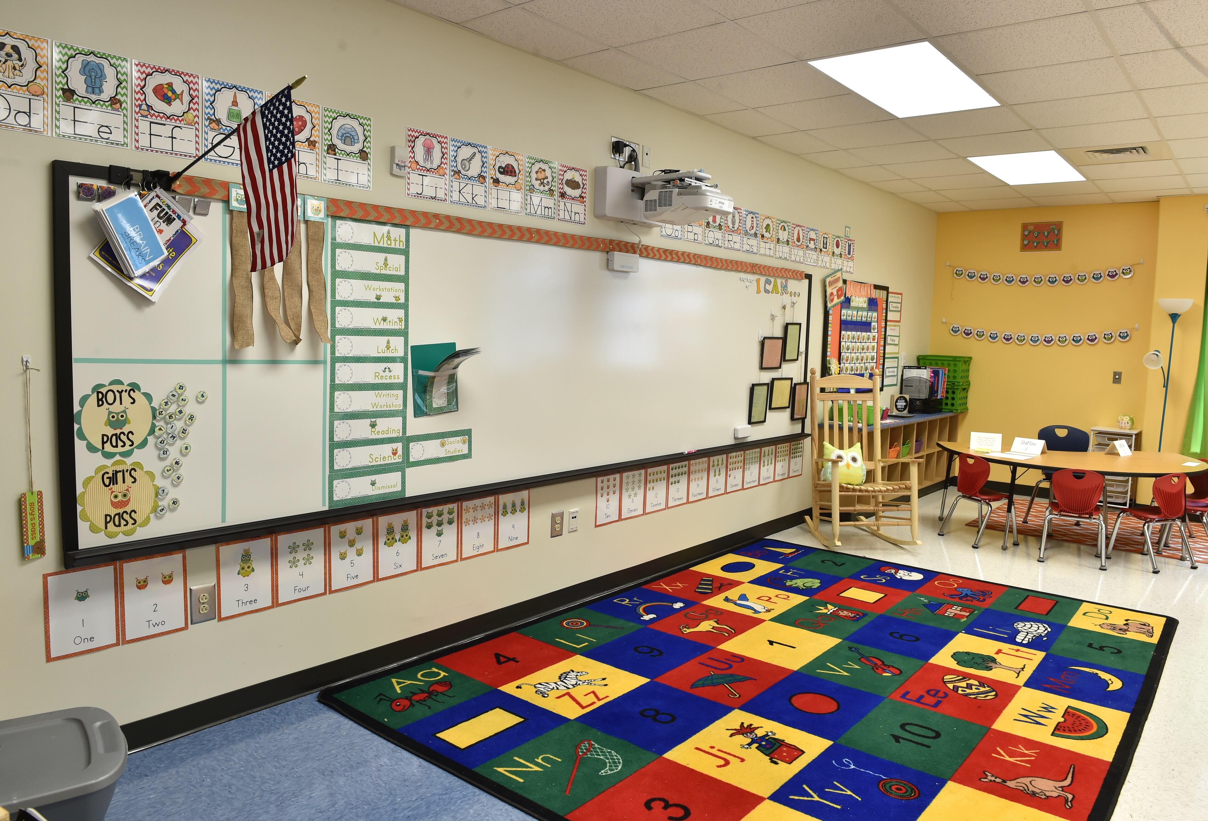 A kindergarten class at the new Heards Ferry Elementary School in Atlanta.