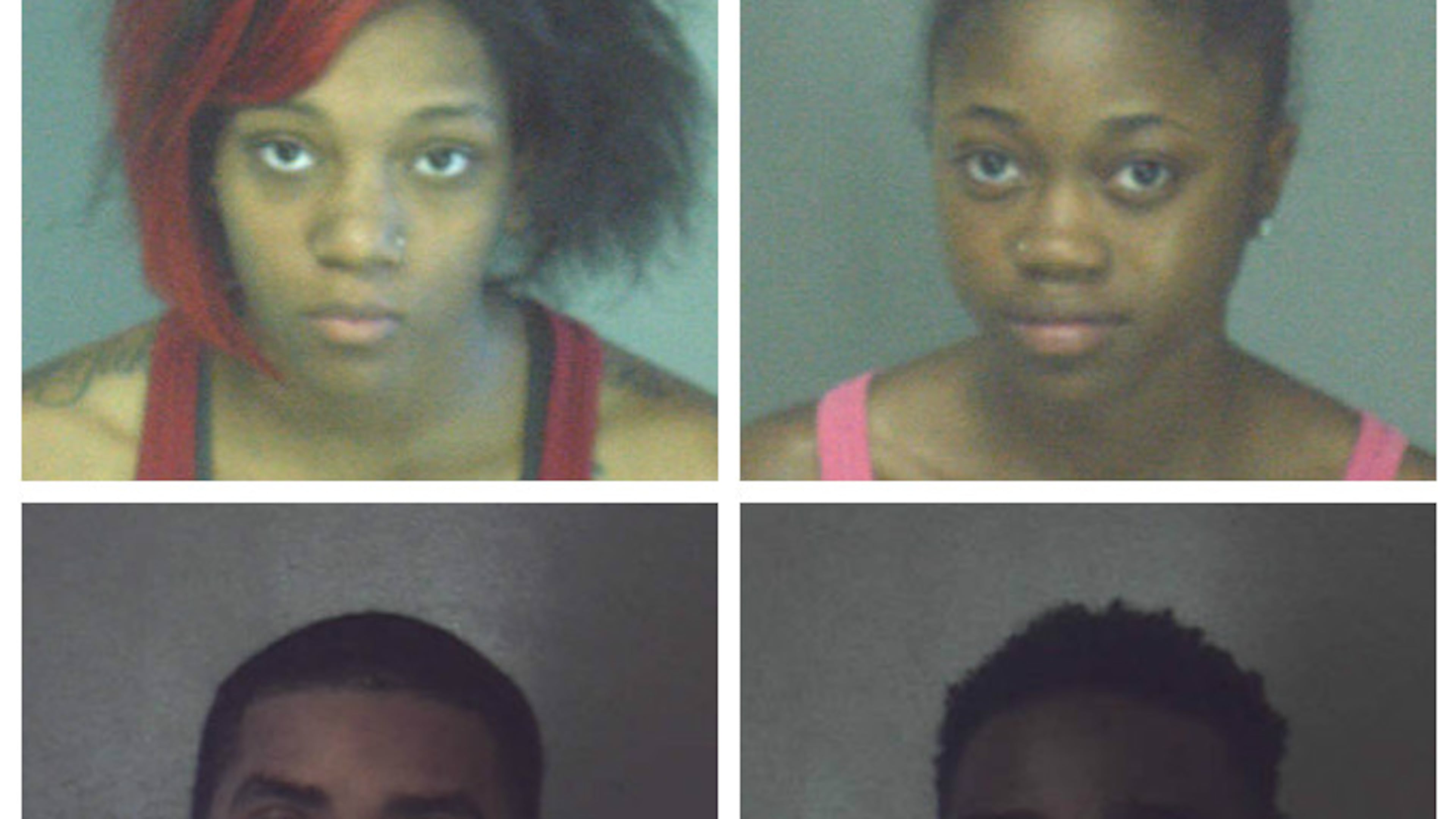DeKalb County police believe four suspects were involved in the death of a Norcross man who was shot while meeting women he'd spoken to online. Clockwise, the suspects are: Nashea Poole, Clarissa McGhee, Antonio Avery and Demarco Butler. (Photos courtesy of DeKalb County jail)