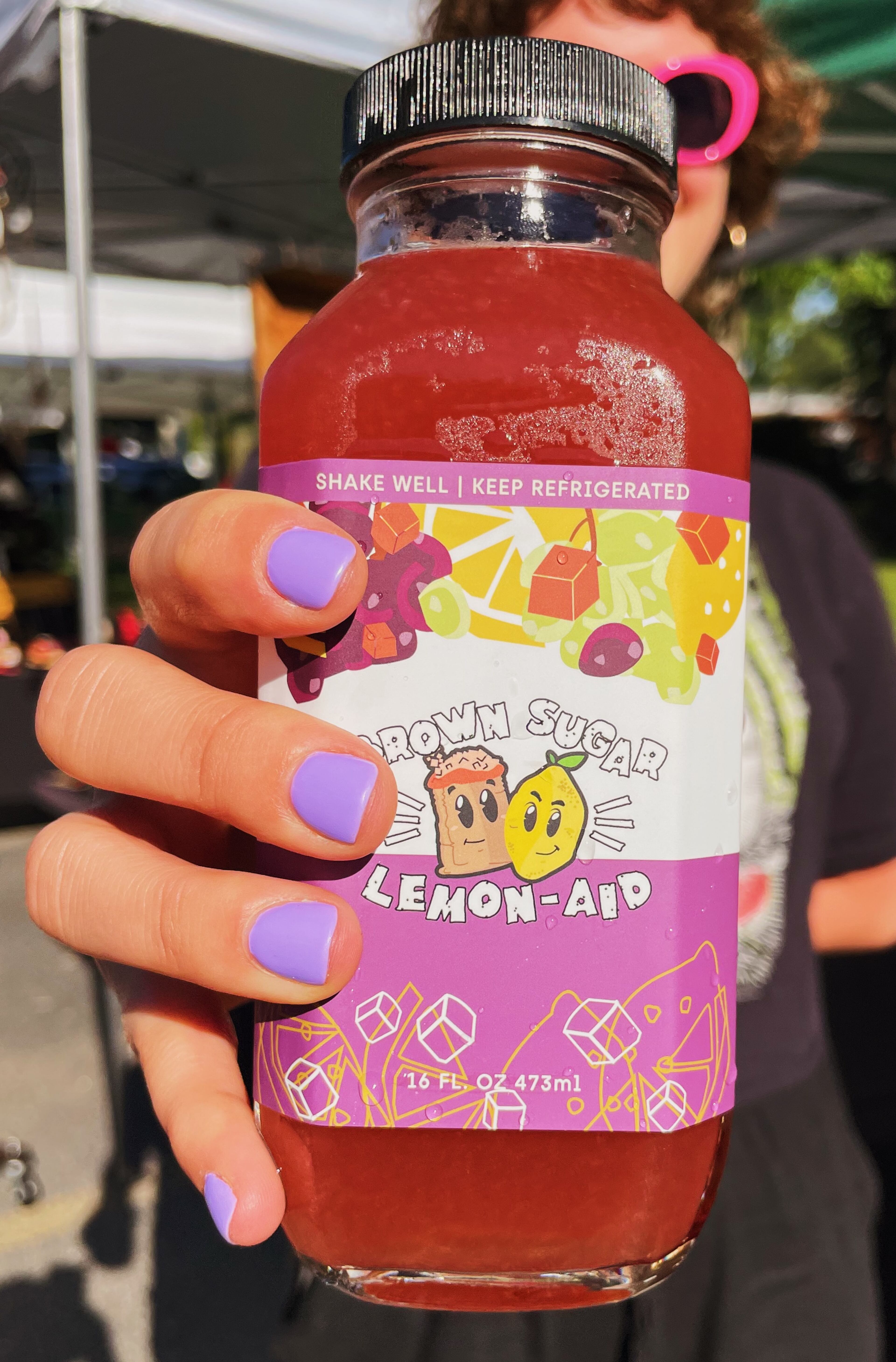 Muscadine is the latest in a line of seasonal brown-sugar lemonade flavors from Peach State Drinks. Courtesy of Peach State Drinks